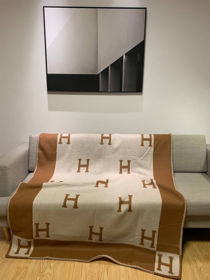 Blanket Hermes size 140*170cm 1 - vstockx