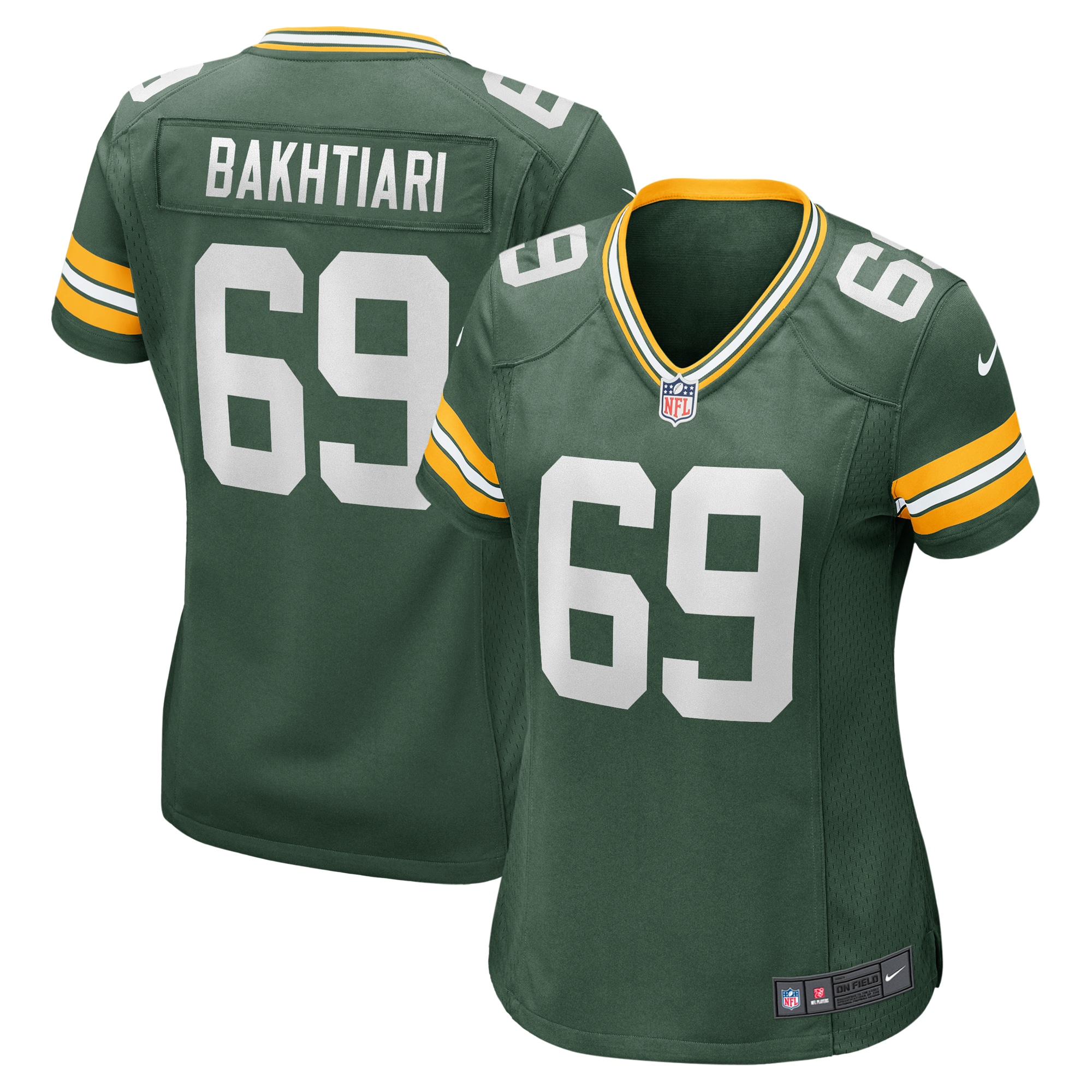 David Bakhtiari Green Bay Packers Nike Women's Game Player Jersey - Green - vstockx