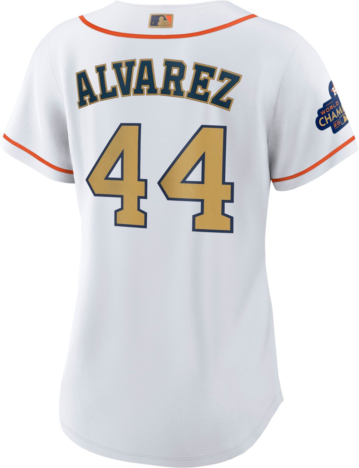 Nike Women's Houston Astros Gold Yordan Alvarez Replica Jersey - vstockx