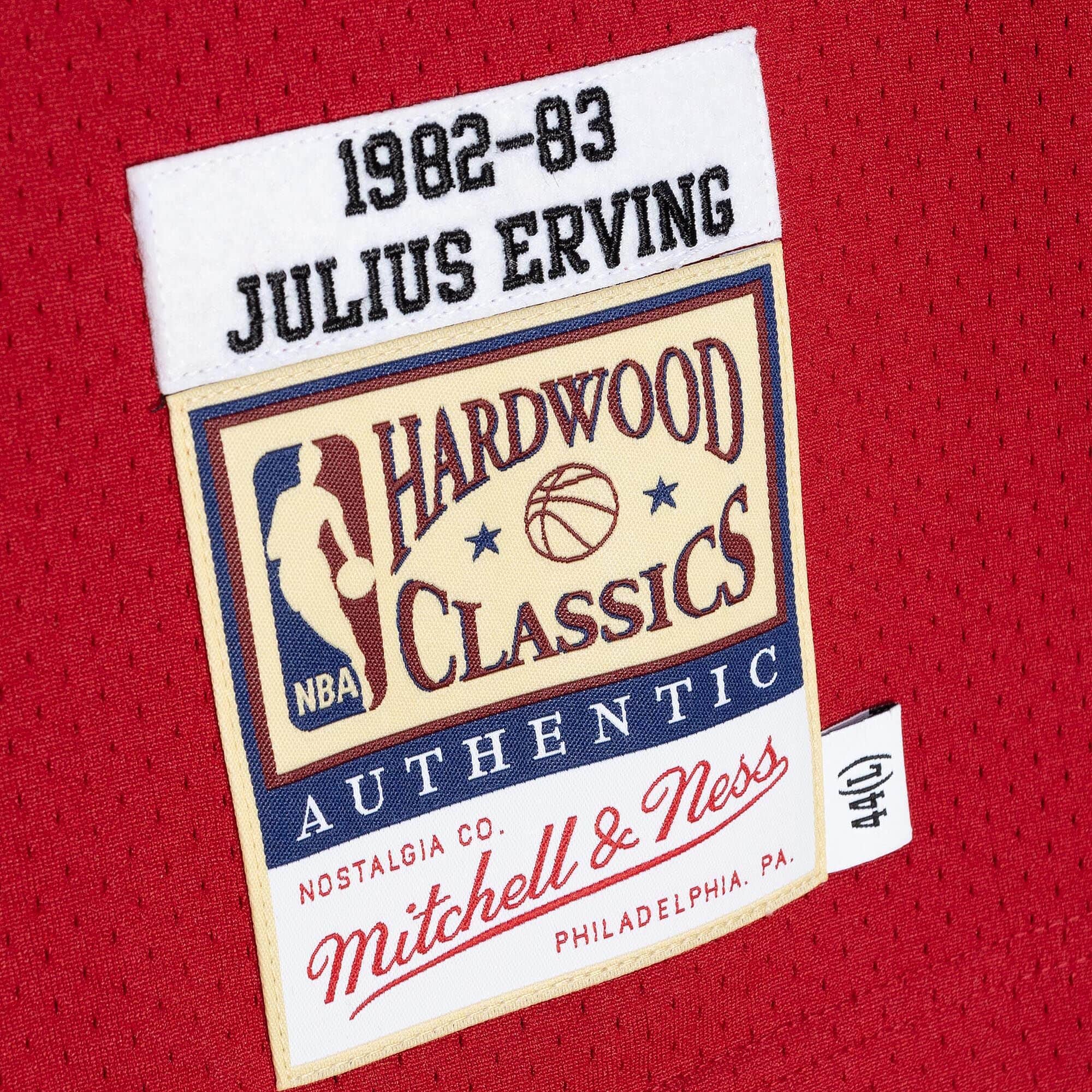 Authentic Julius Erving Philadelphia 76ers 1982-83 Jersey - vstockx