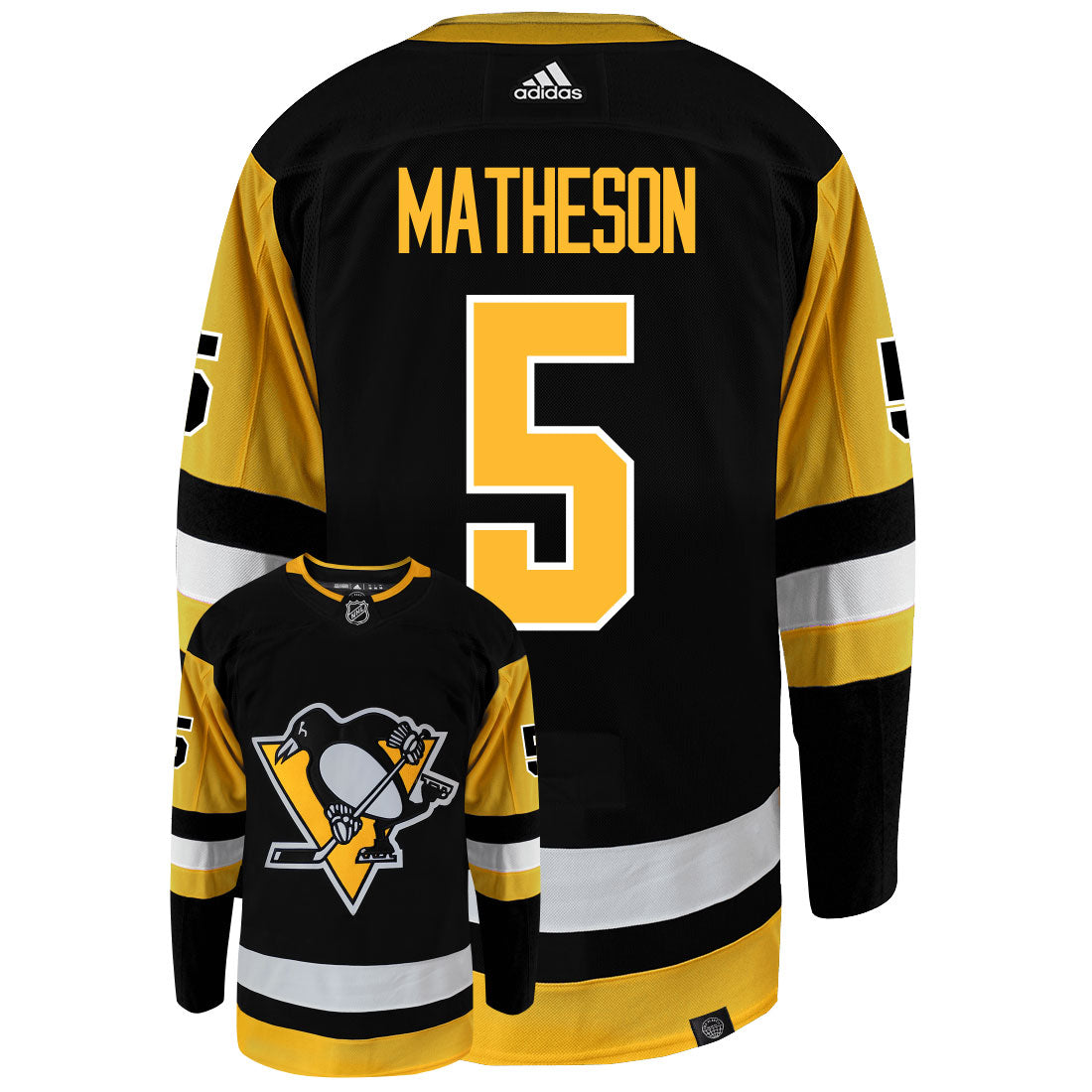 Mike Matheson Pittsburgh Penguins Adidas Primegreen Authentic NHL Hockey Jersey - vstockx