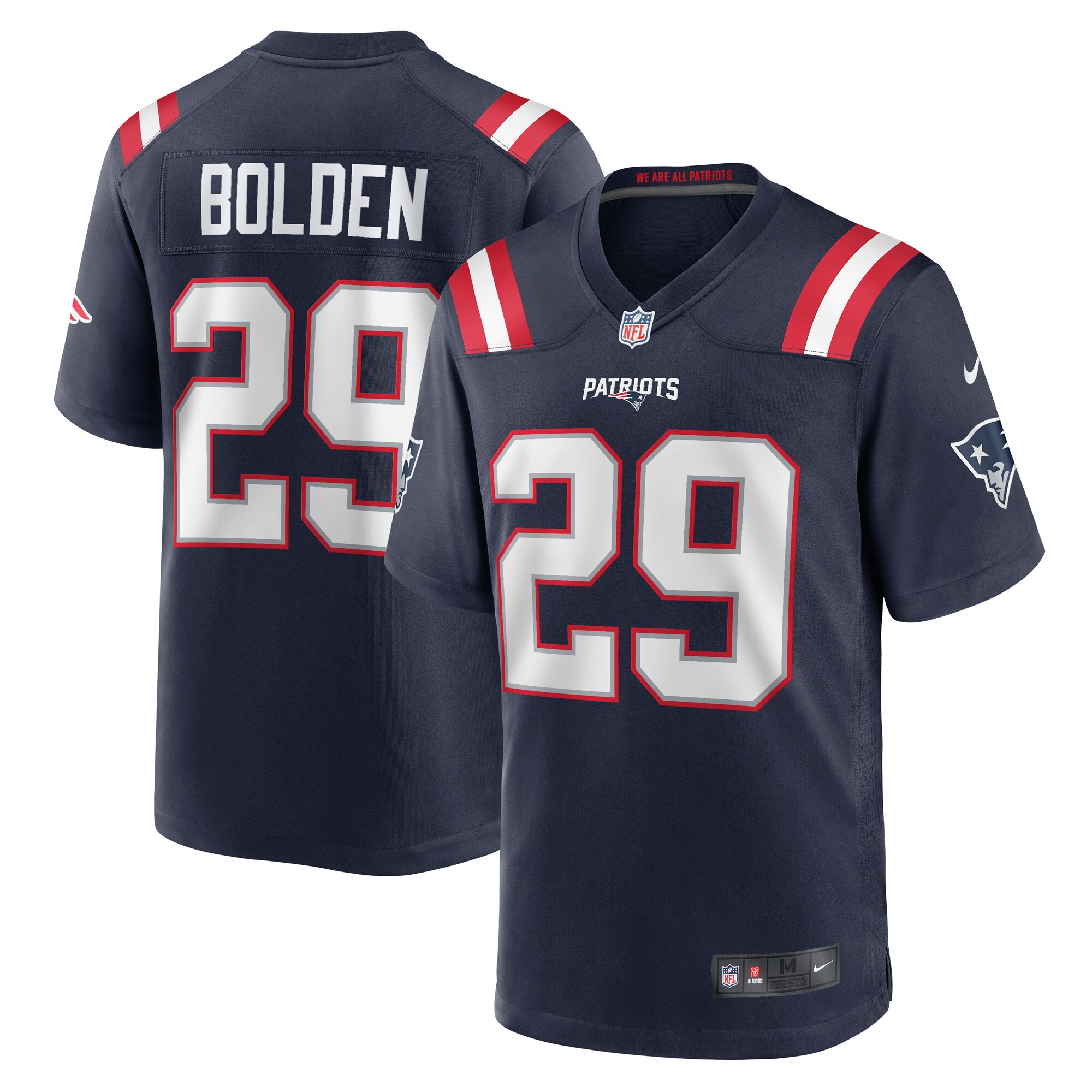 Isaiah Bolden New England Patriots Nike Team Game Jersey - Navy - vstockx