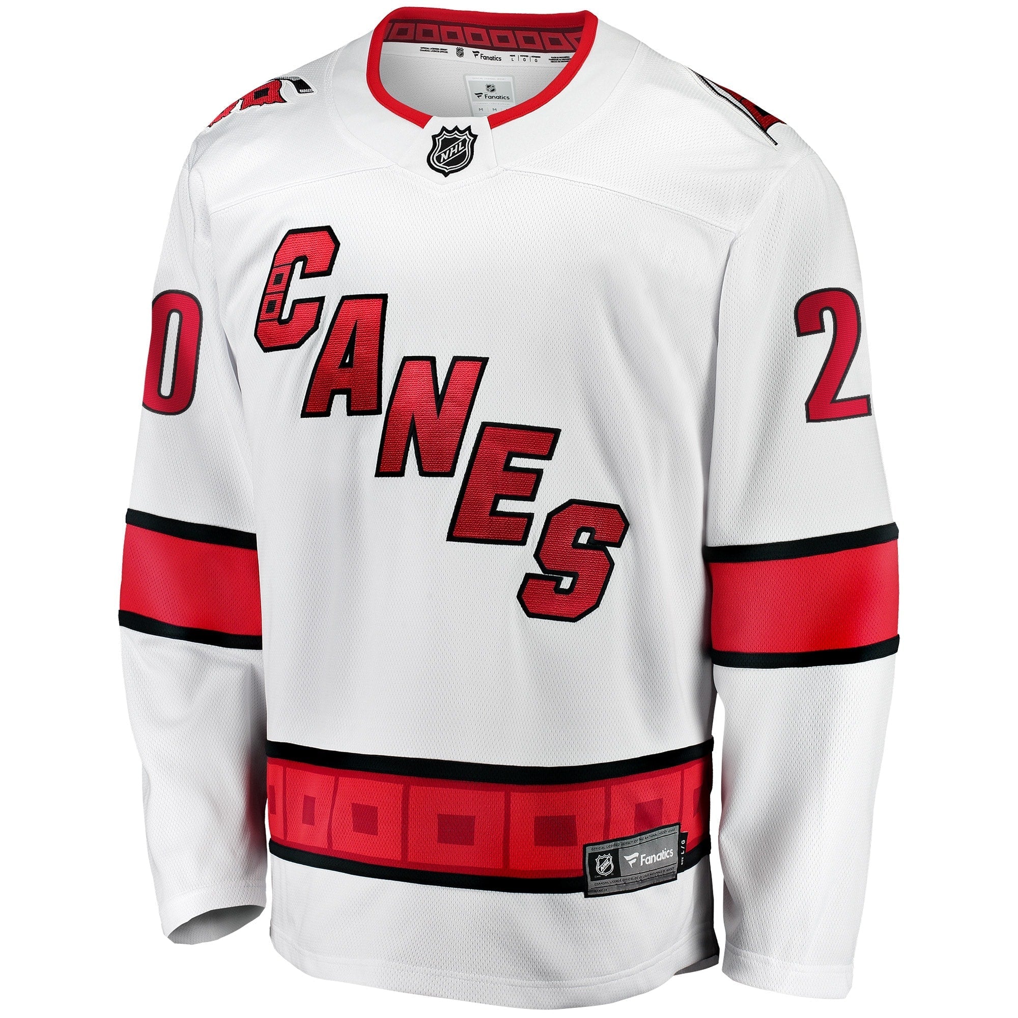 Men's Fanatics Branded Sebastian Aho White Carolina Hurricanes Away Premier Breakaway Player Jersey - vstockx