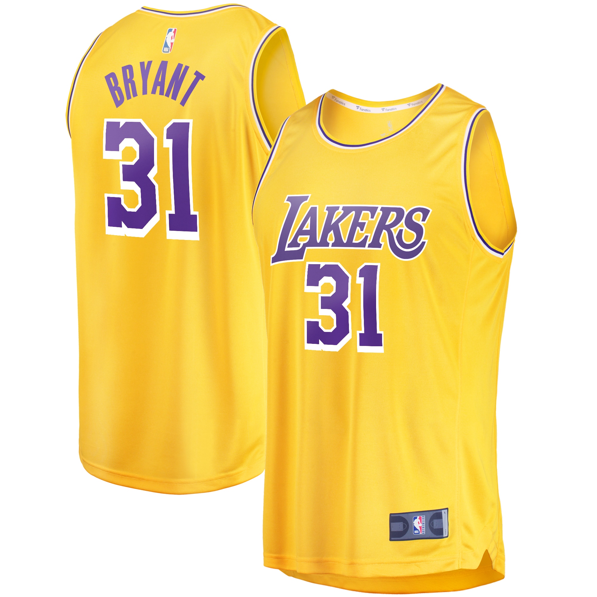 Thomas Bryant Los Angeles Lakers Fanatics Branded Fast Break Replica Jersey - Icon Edition - Gold - vstockx