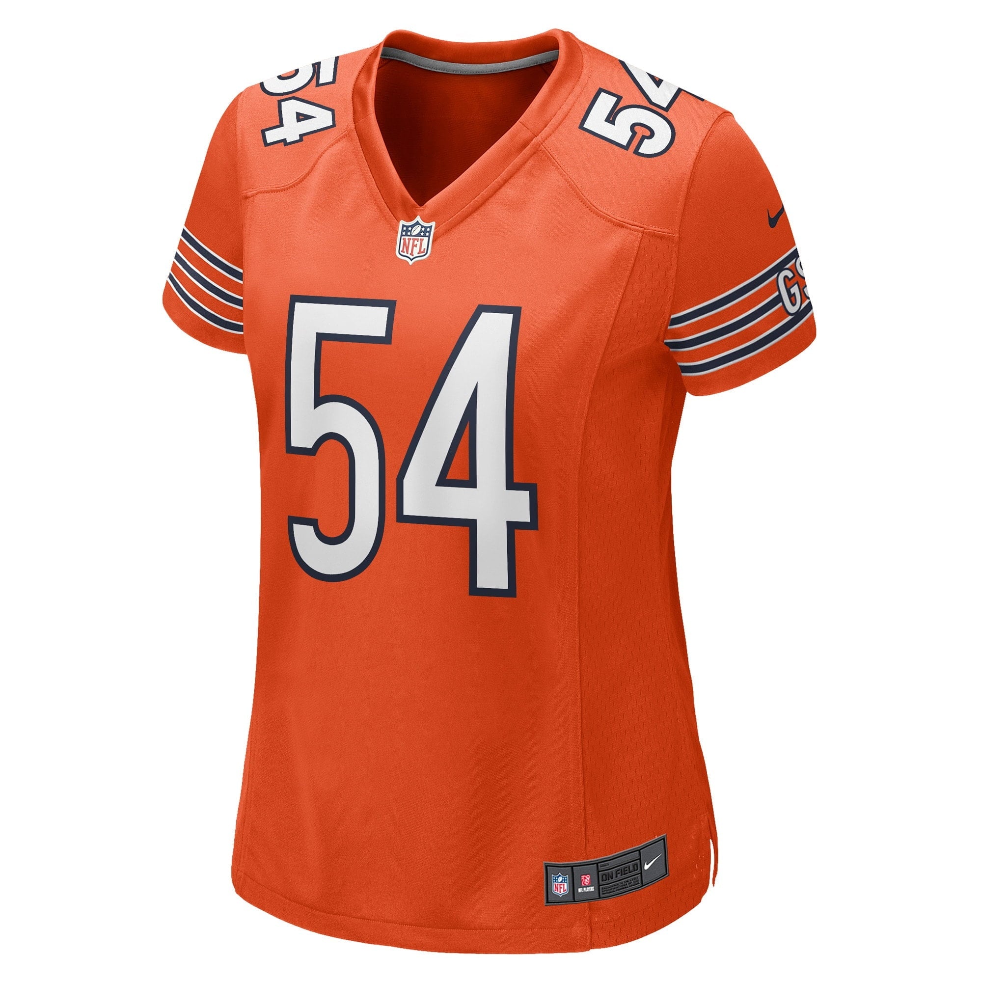 Women's Nike Brian Urlacher Orange Chicago Bears Retired Player Jersey - vstockx