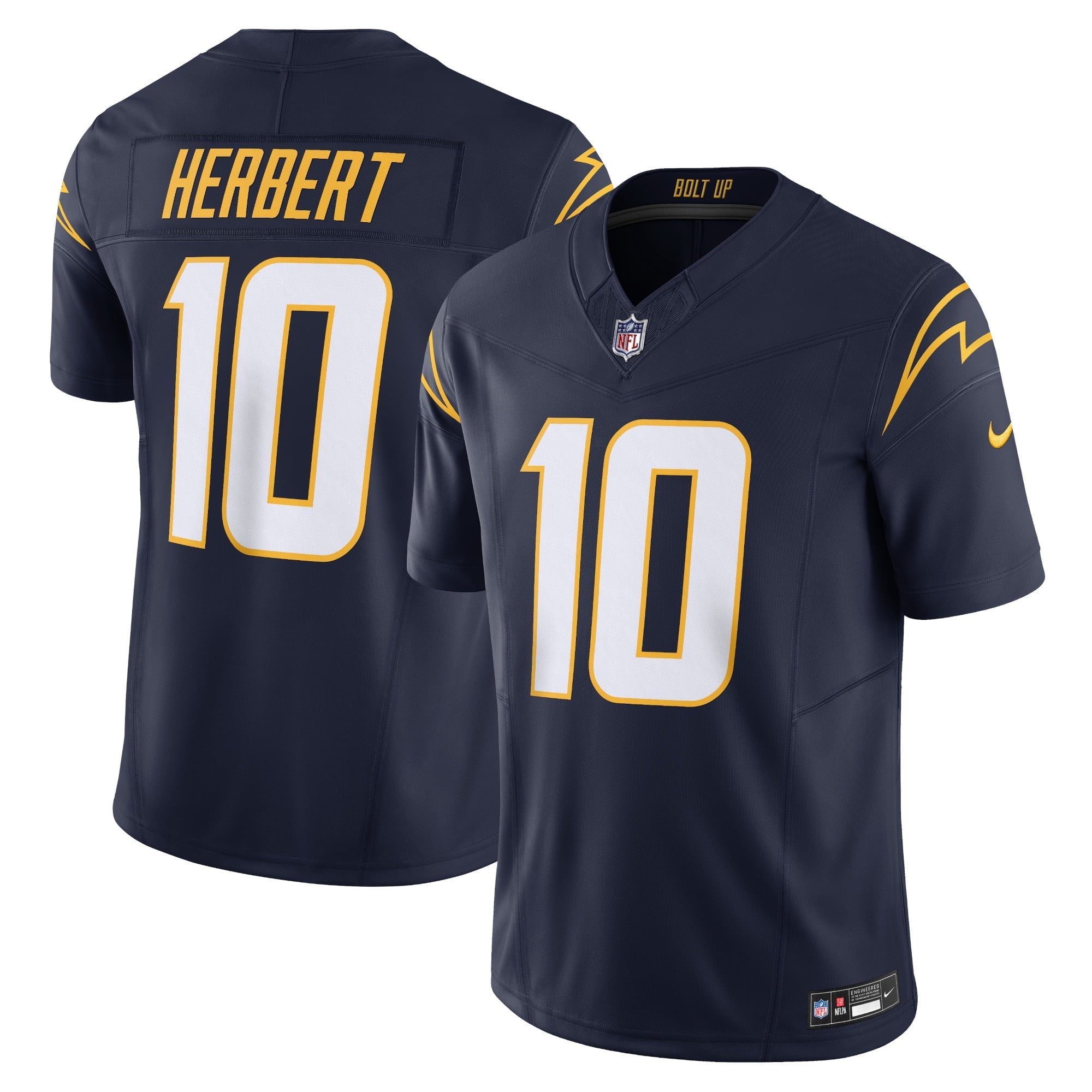 Men's Nike Justin Herbert Navy Los Angeles Chargers Vapor F.U.S.E. Limited Jersey - vstockx