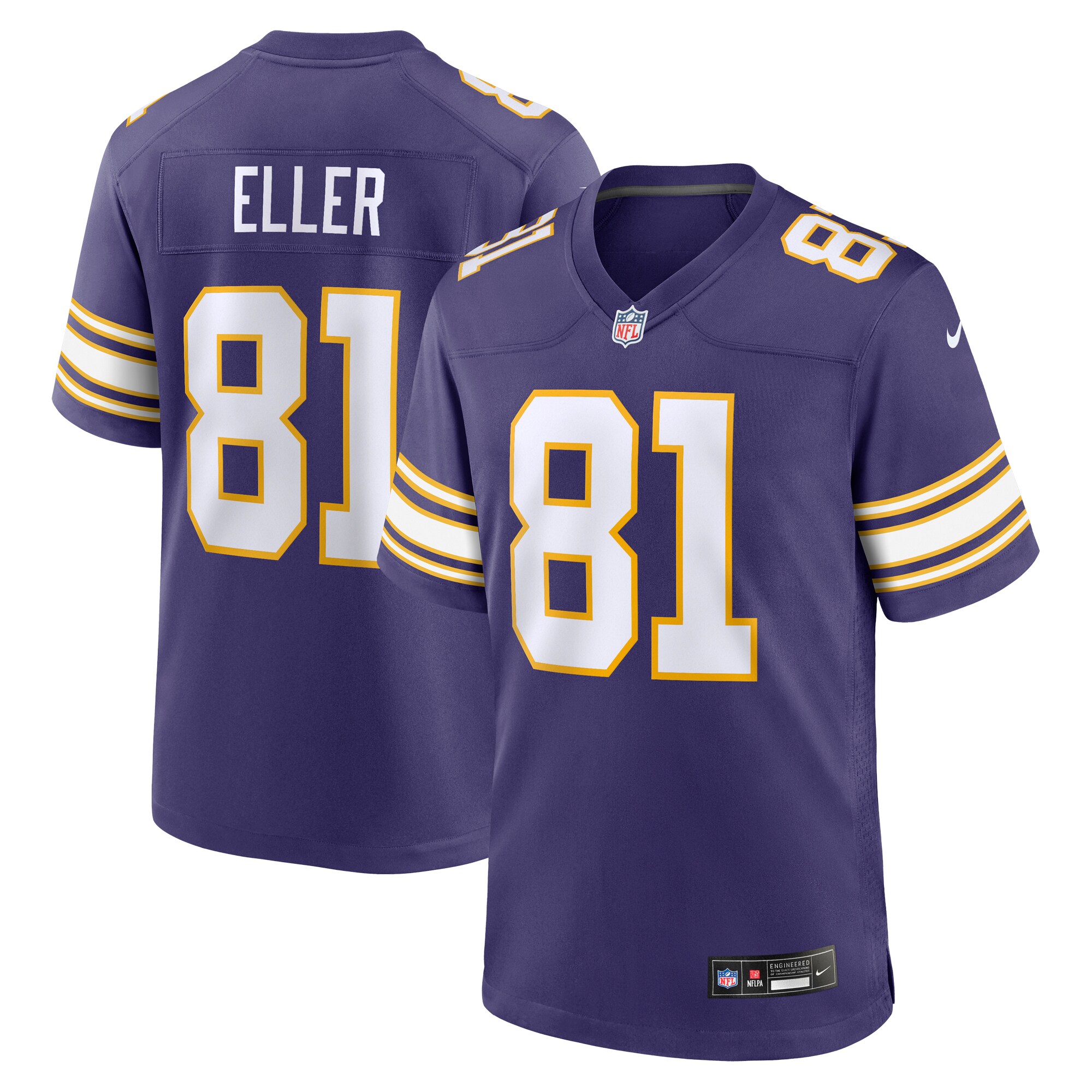 Carl Eller Minnesota Vikings Nike Classic Retired Player Jersey - Purple - vstockx