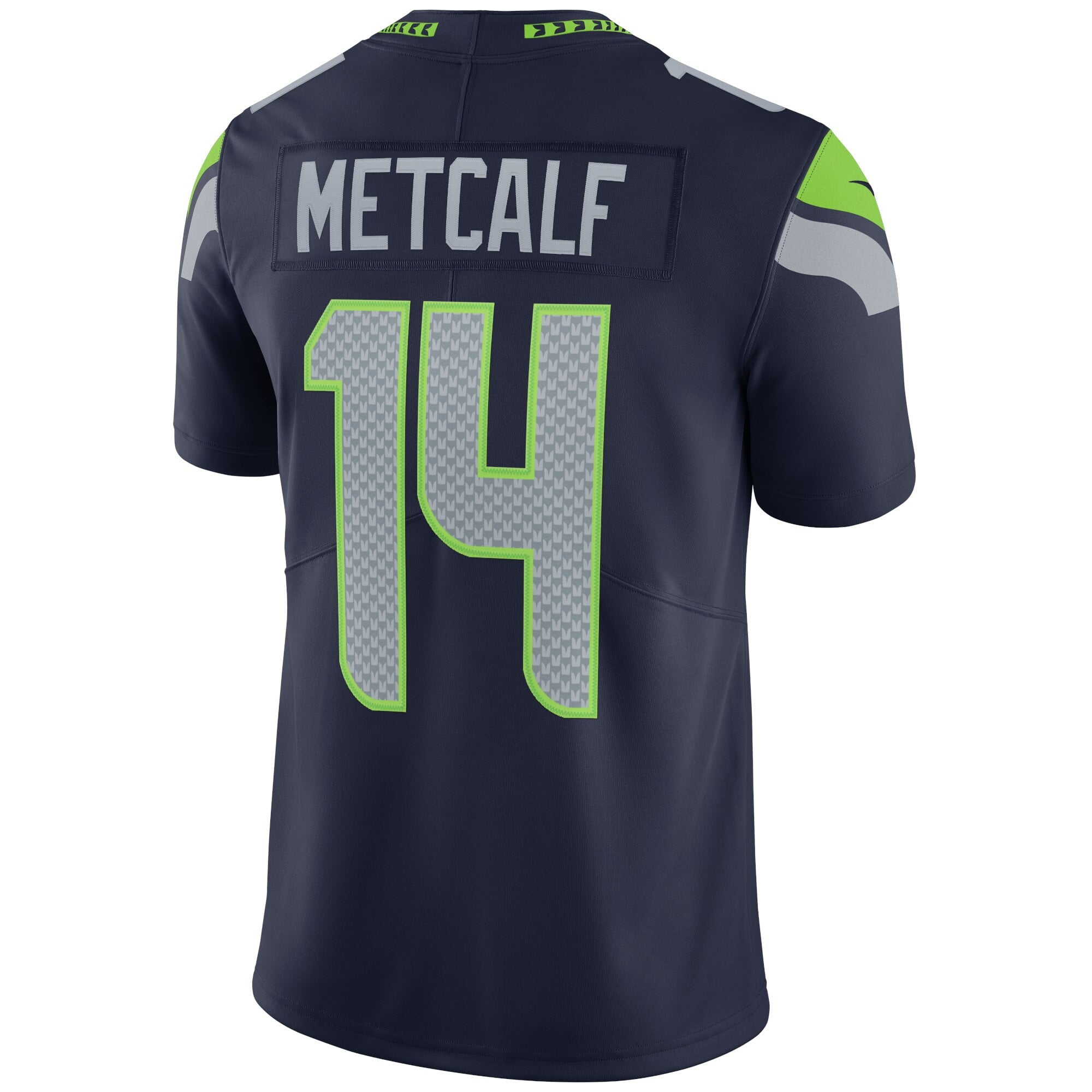 Men's Nike DK Metcalf College Navy Seattle Seahawks Vapor Limited Jersey - vstockx