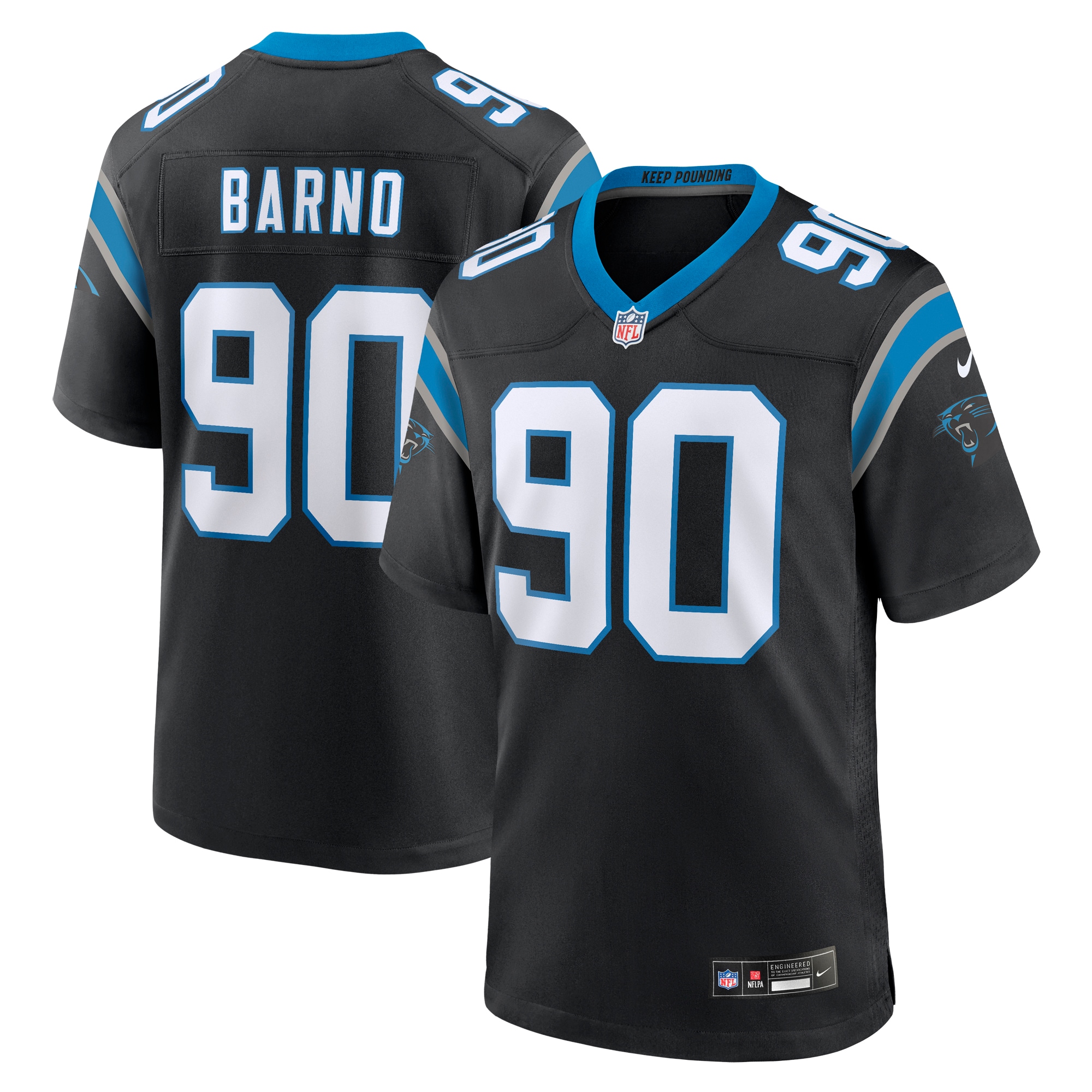 Amare Barno Carolina Panthers Nike Team Game Jersey - Black - vstockx