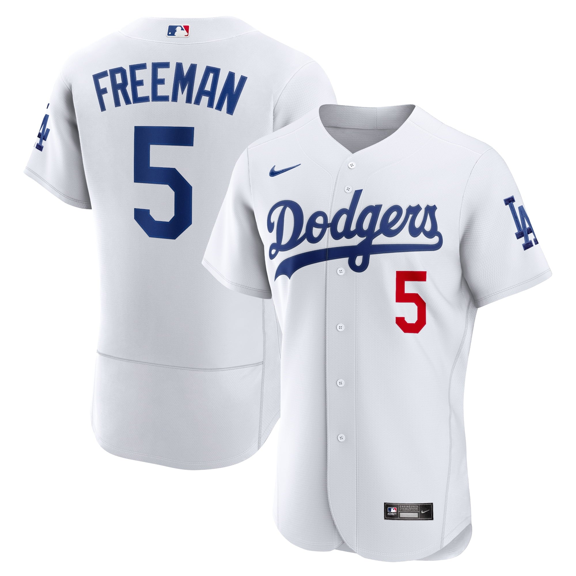 Men's Nike Freddie Freeman White Los Angeles Dodgers Authentic Player Jersey - vstockx