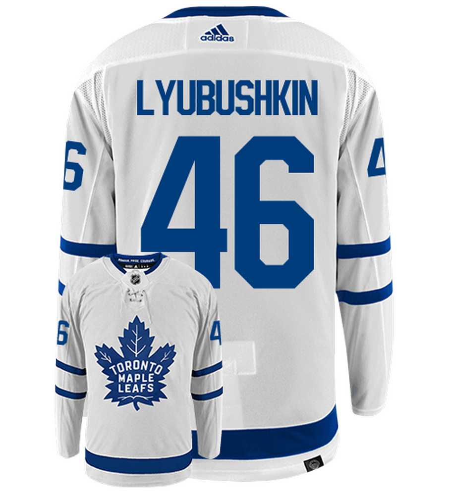 Ilya Lybushkin Toronto Maple Leafs Adidas Primegreen Authentic NHL Hockey Jersey - vstockx
