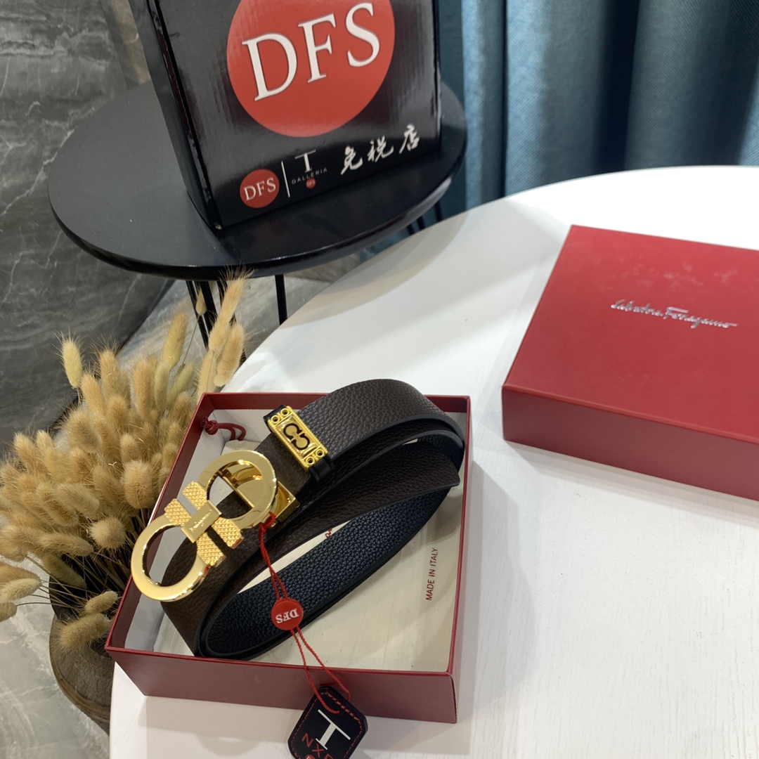 Streetwear Belt Ferragamo 319596 size:3.5cm - vstockx