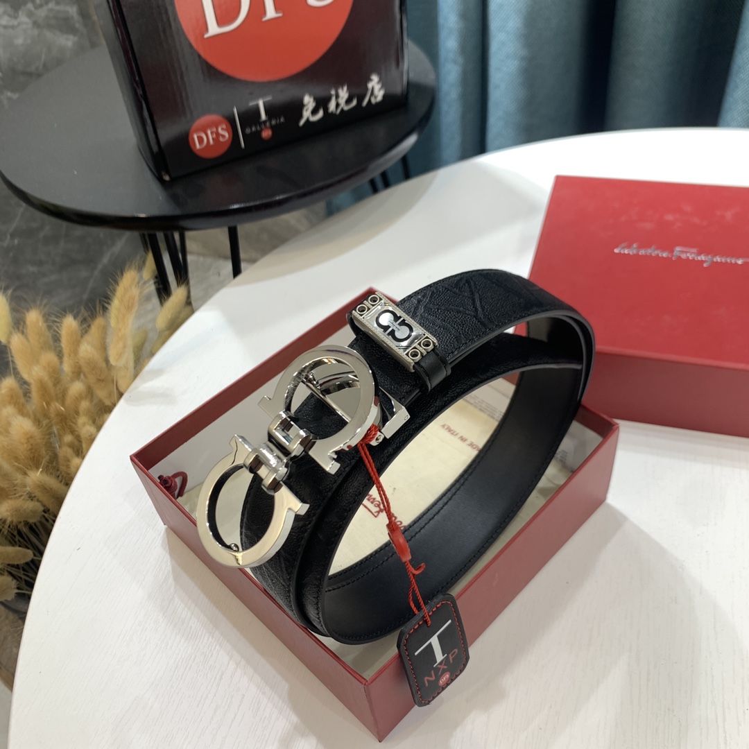 Streetwear Belt Ferragamo 319468 size:3.5cm - vstockx