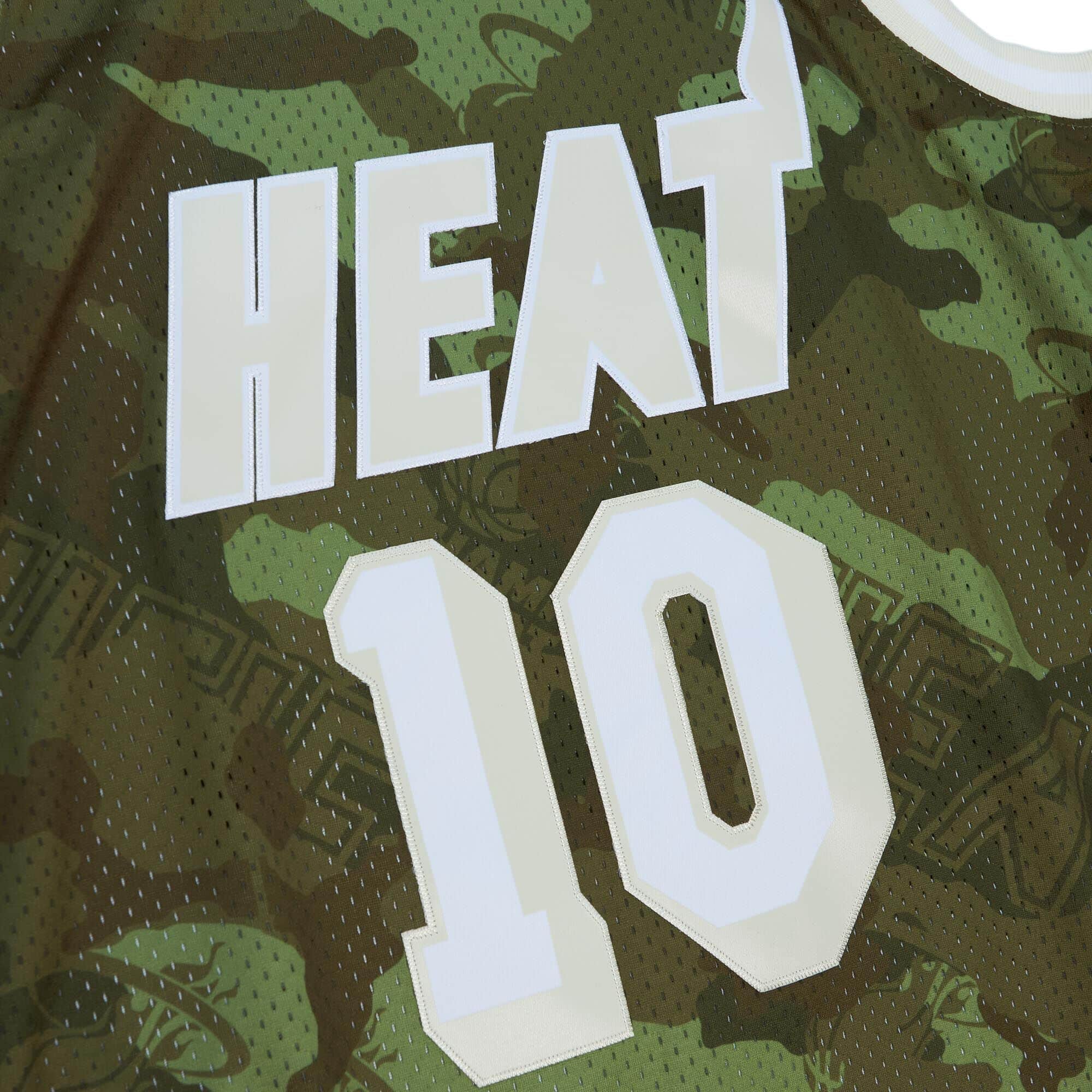 Ghost Green Camo Swingman Tim Hardaway Miami Heat 1996-97 Jersey - vstockx