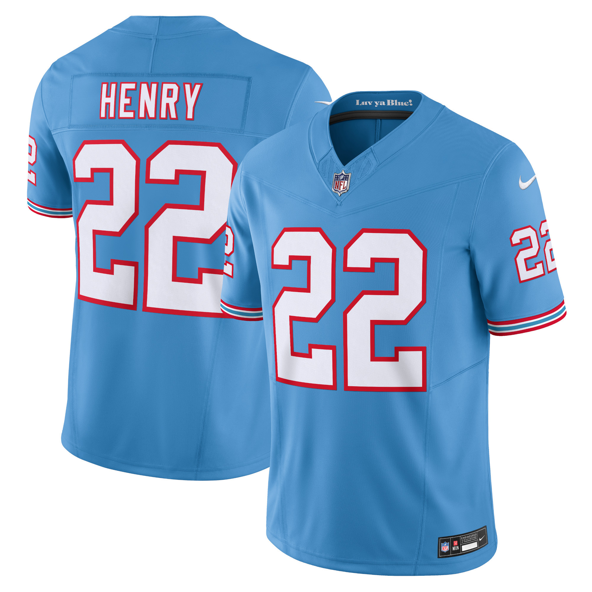 Derrick Henry Tennessee Titans Nike Vapor F.U.S.E. Limited Jersey - Light Blue - vstockx