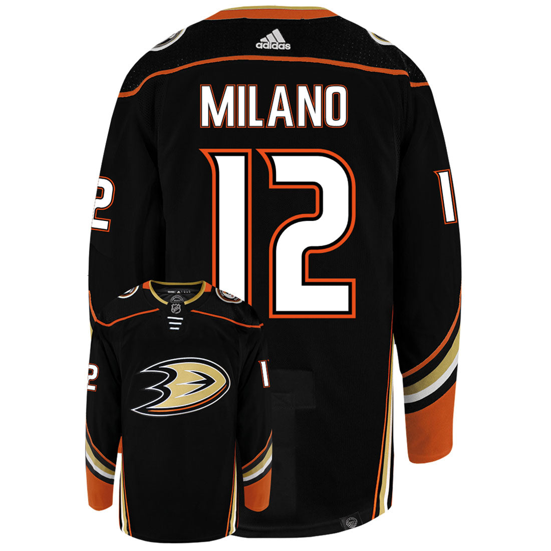 Sonny Milano Anaheim Ducks Adidas Primegreen Authentic NHL Hockey Jersey - vstockx