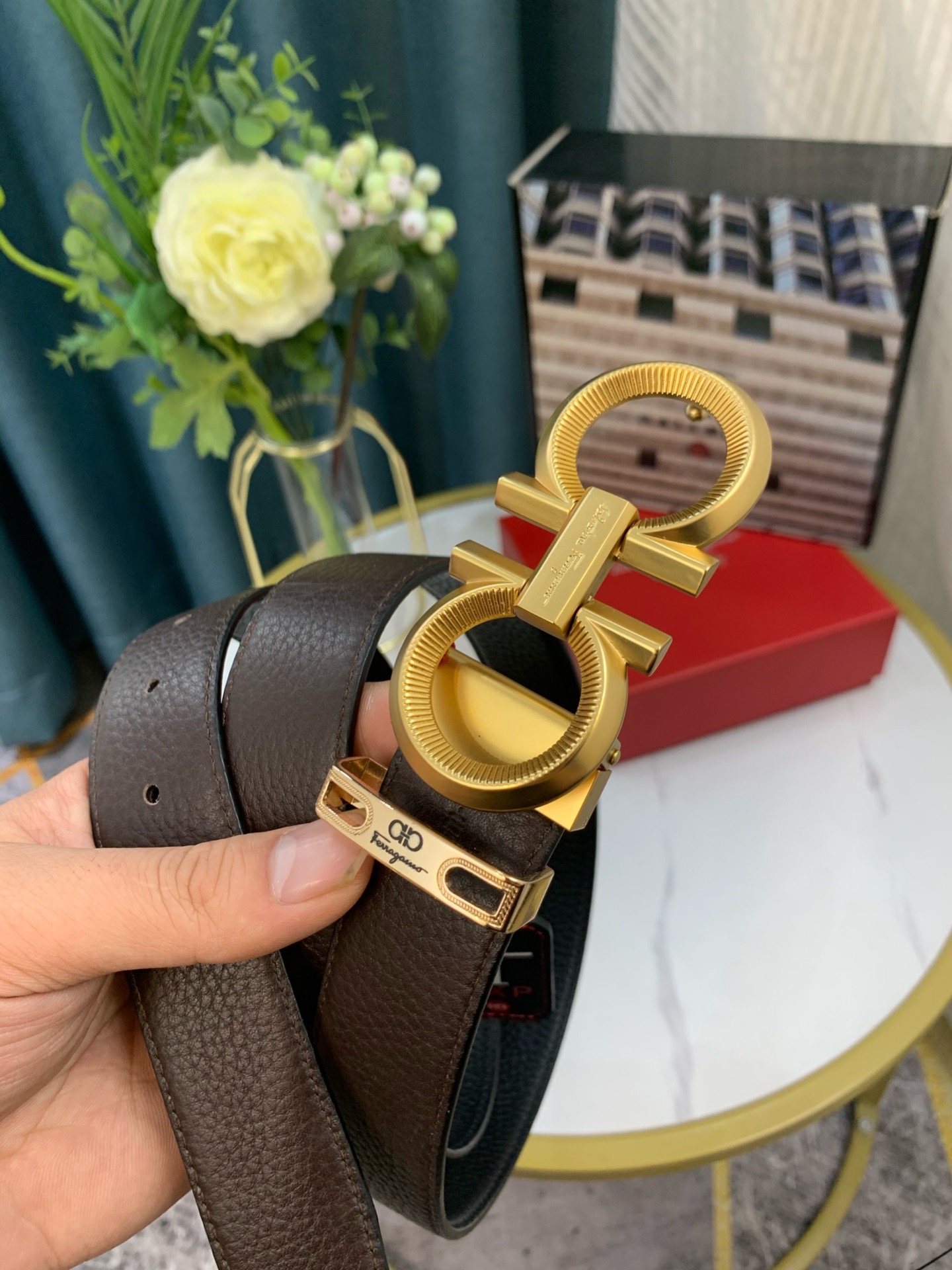 Streetwear Belt Ferragamo 319111 size:3.5cm - vstockx