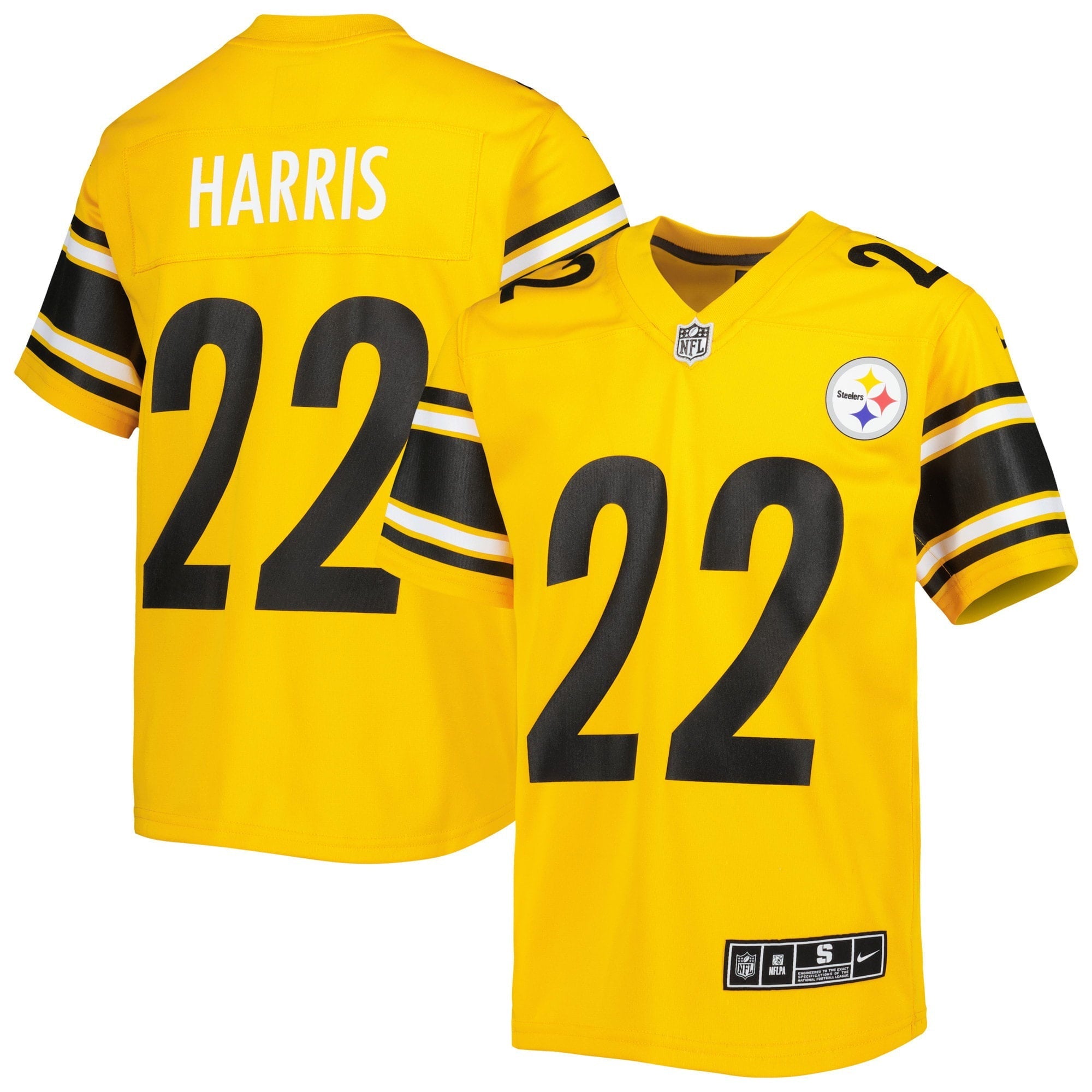 Youth Nike Najee Harris Gold Pittsburgh Steelers Inverted Game Jersey - vstockx