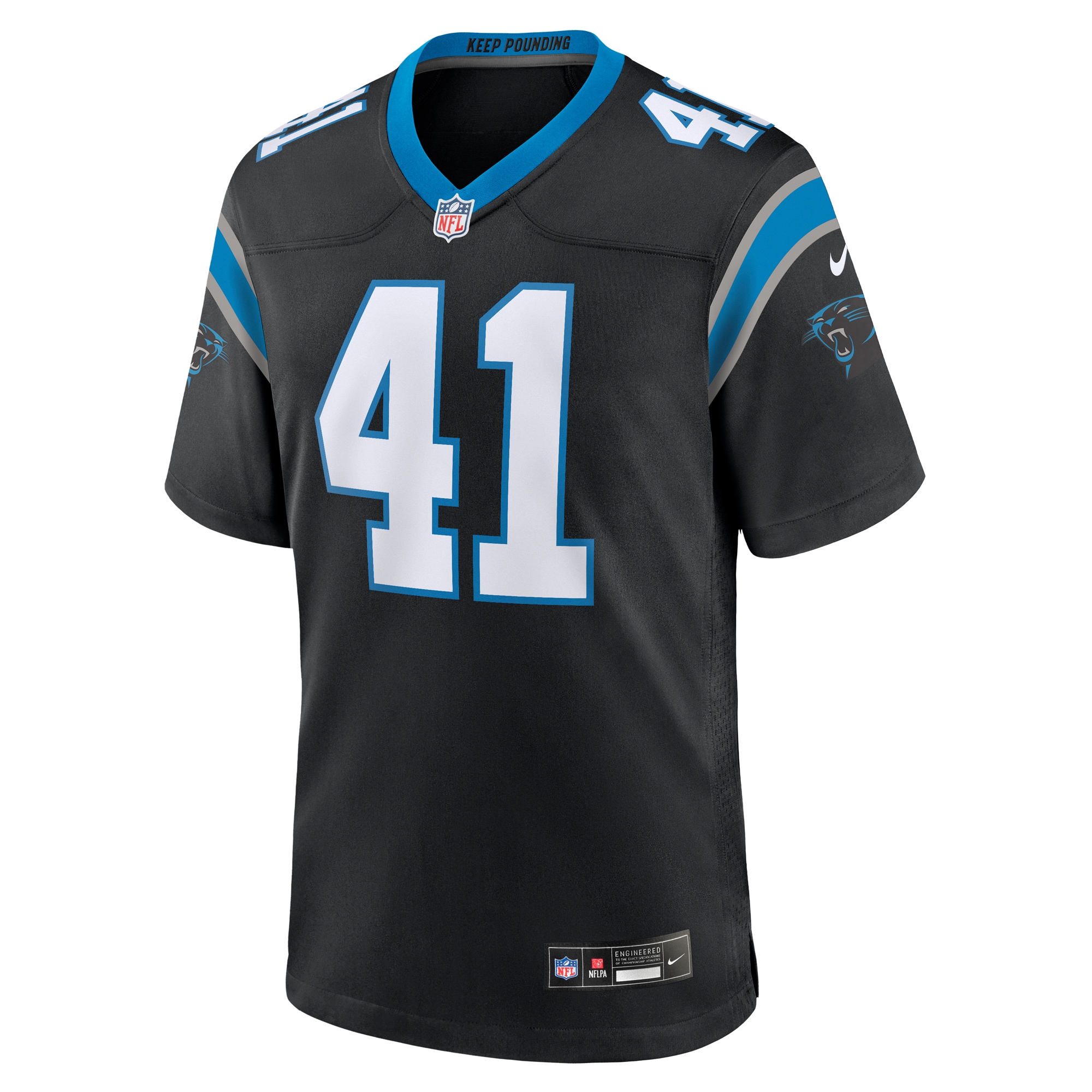 Claudin Cherelus Carolina Panthers Nike Team Game Jersey - Black - vstockx