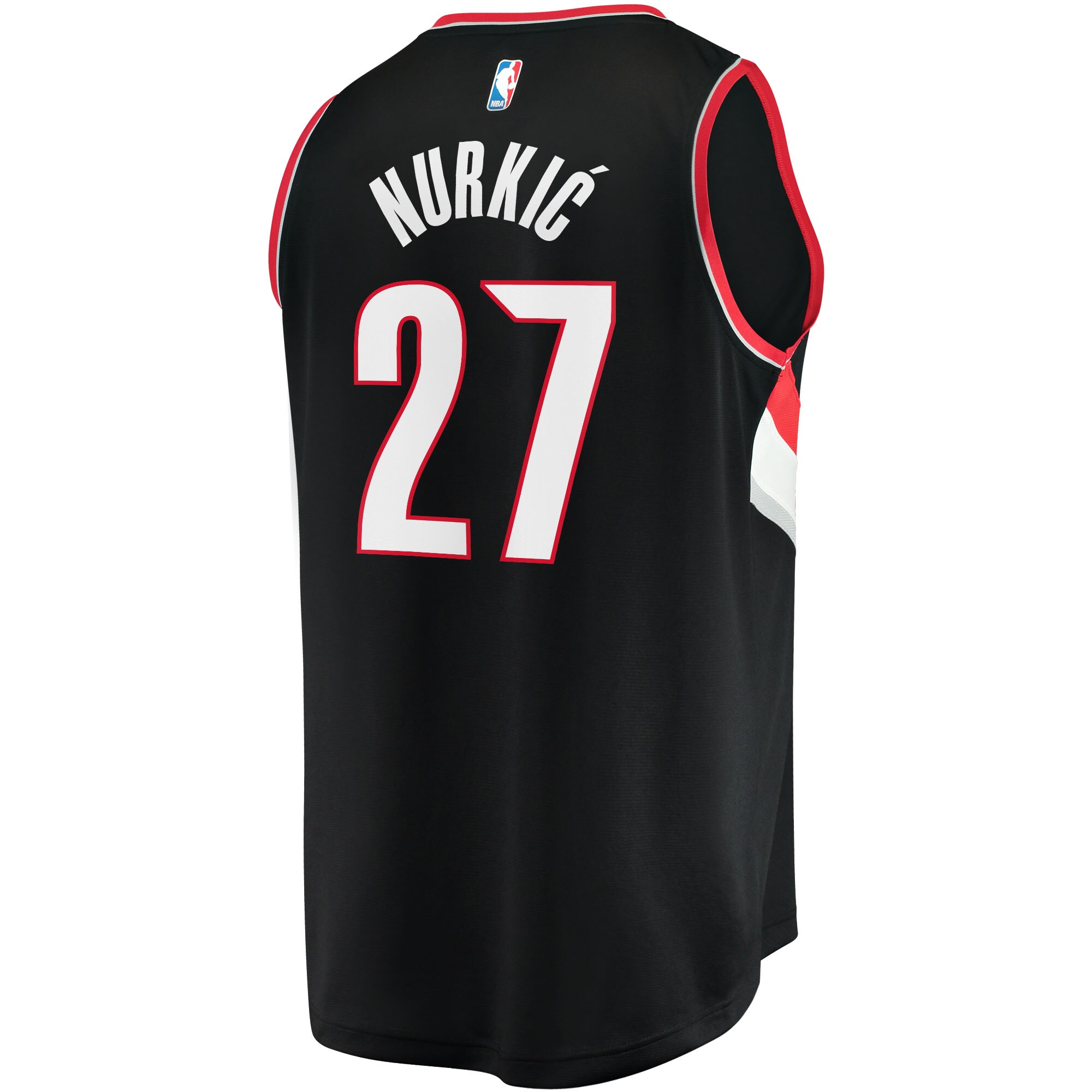 Jusuf Nurkic Portland Trail Blazers Fanatics Branded Fast Break Replica Jersey - Icon Edition - Black - vstockx