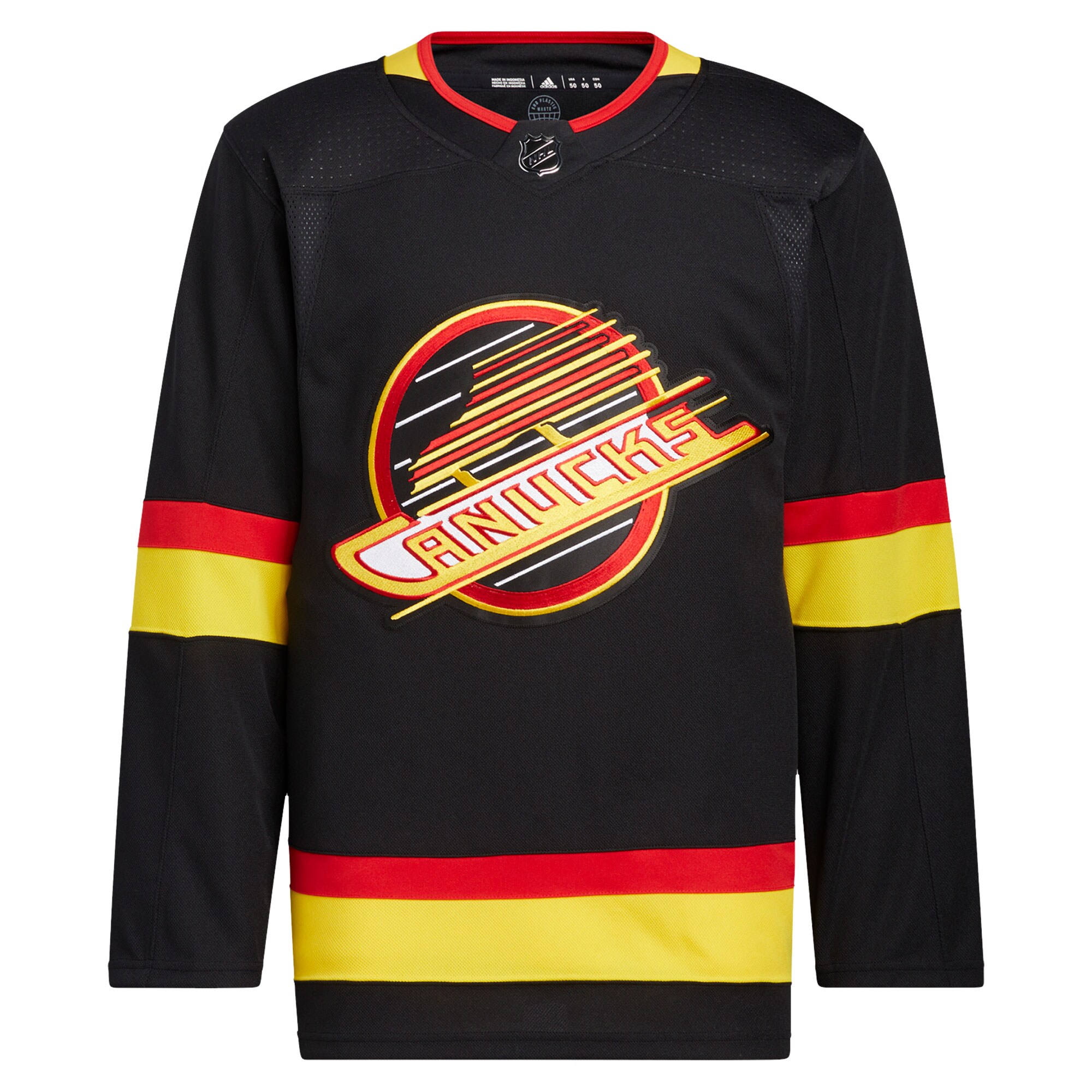 Vancouver Canucks adidas Retro Primegreen Authentic Pro Blank Jersey - Black - vstockx