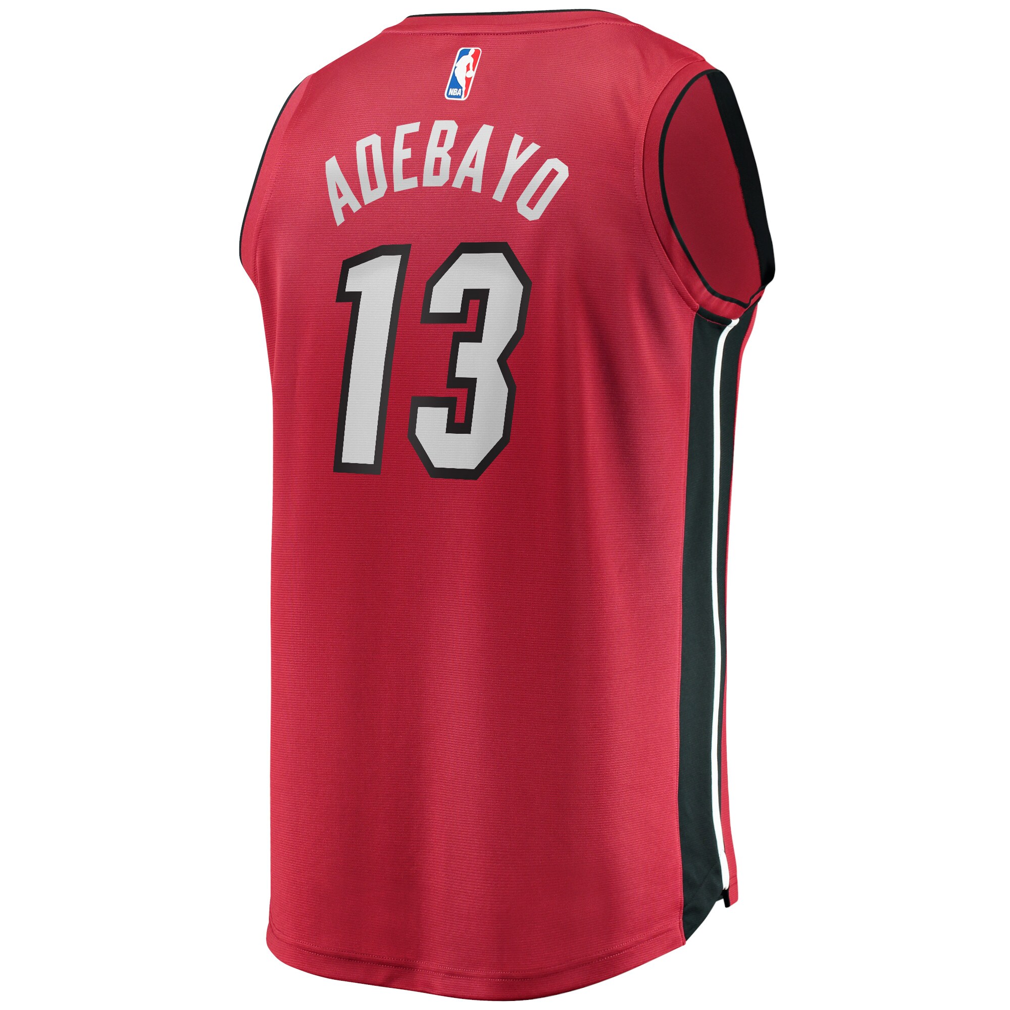 Bam Adebayo Miami Heat Fanatics Branded Youth Fast Break Replica Player Jersey - Statement Edition - Red - vstockx