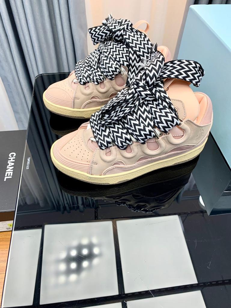 Lanvin Leather Curb Pink - vstockx