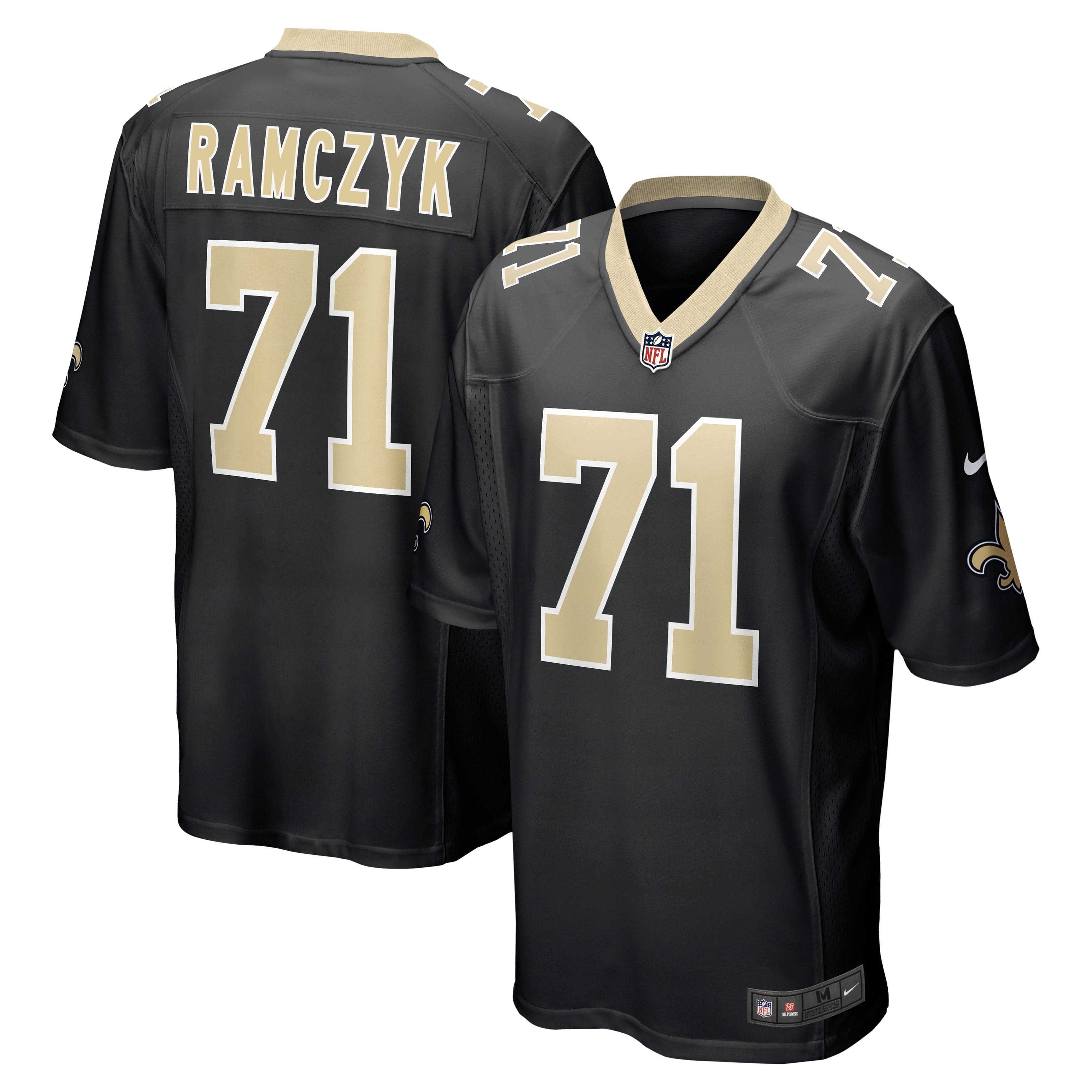 Men's Nike Ryan Ramczyk Black New Orleans Saints Game Jersey - vstockx