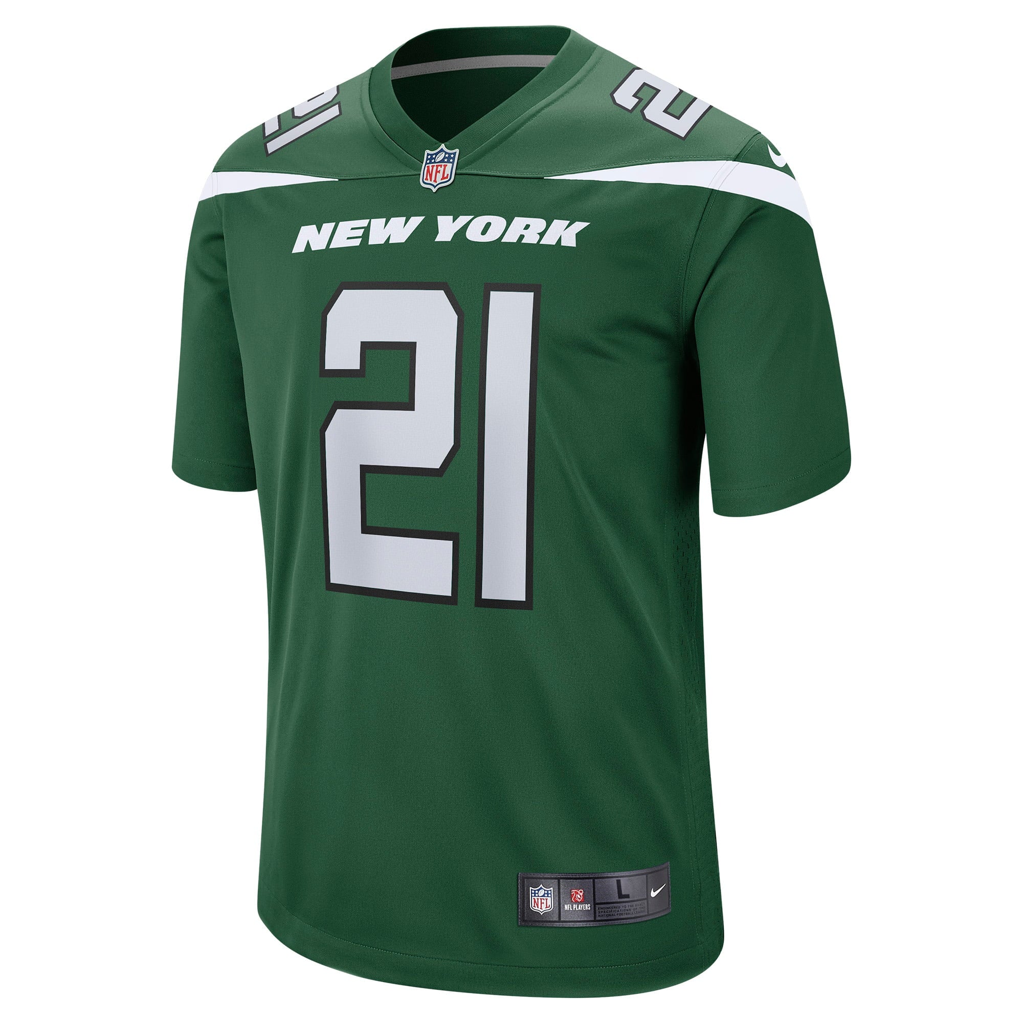 Men's Nike Ashtyn Davis Gotham Green New York Jets Game Player Jersey - vstockx