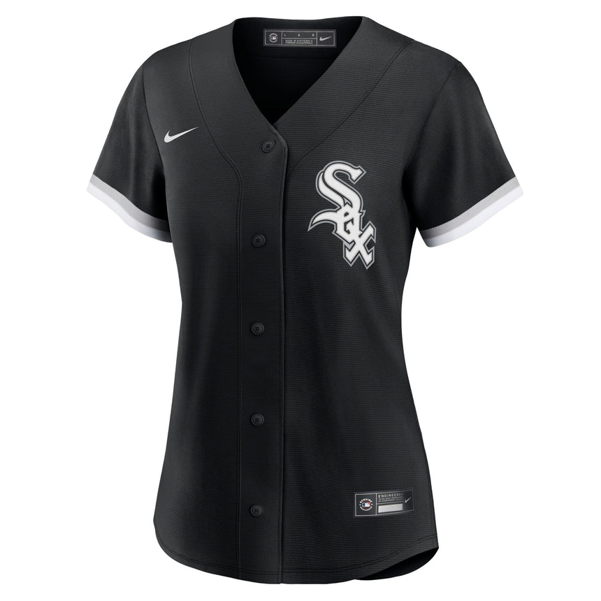 Women's Chicago White Sox Black Alternate Replica Team Jersey - vstockx