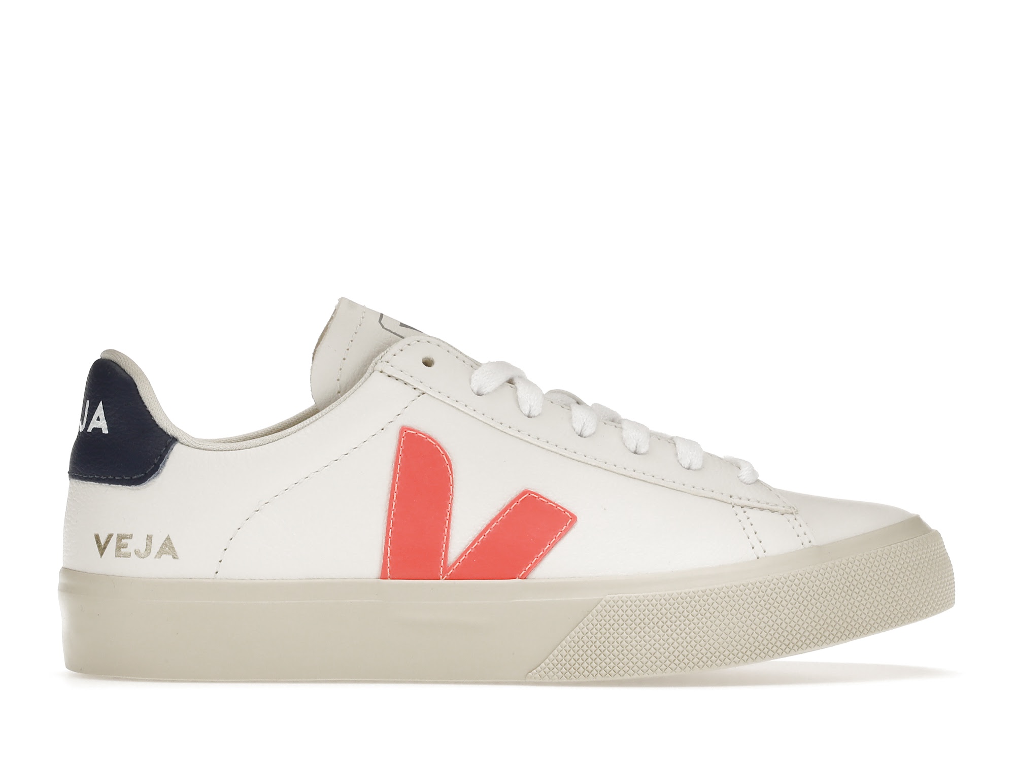 Veja Campo Low Chromefree White Orange Fluo - vstockx