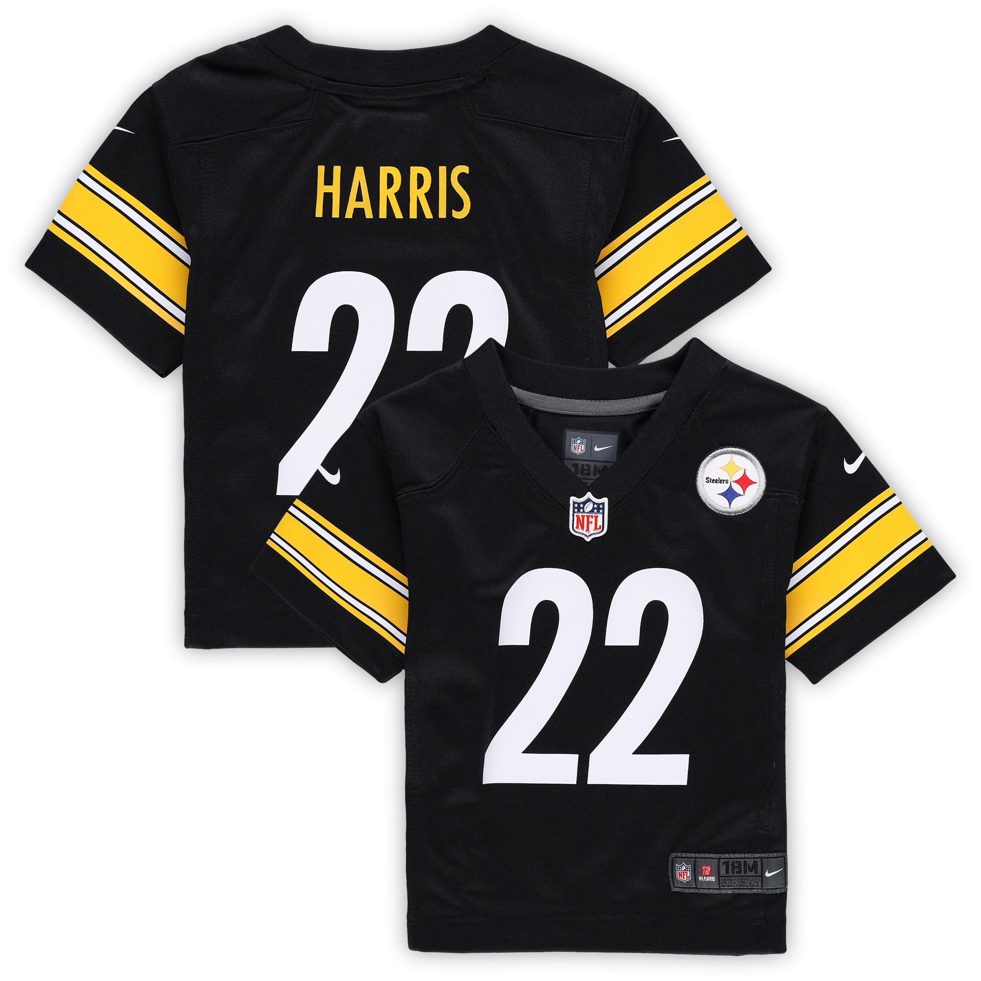 Najee Harris Pittsburgh Steelers Nike Infant Player Game Jersey - Black - vstockx