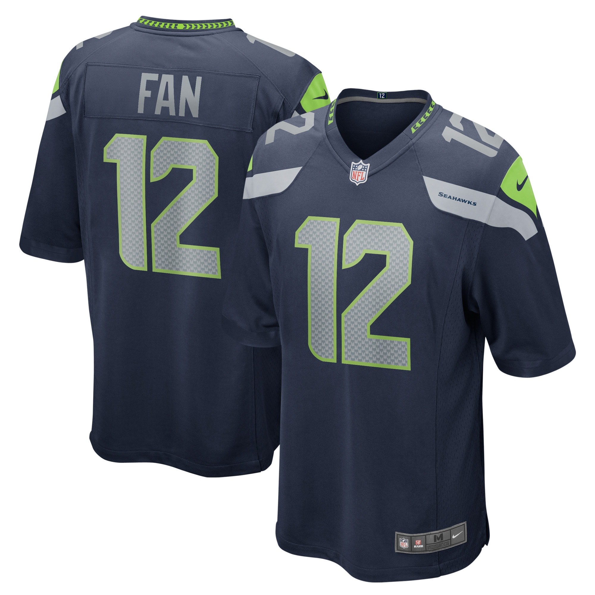 12s Seattle Seahawks Nike Game Jersey - College Navy - vstockx