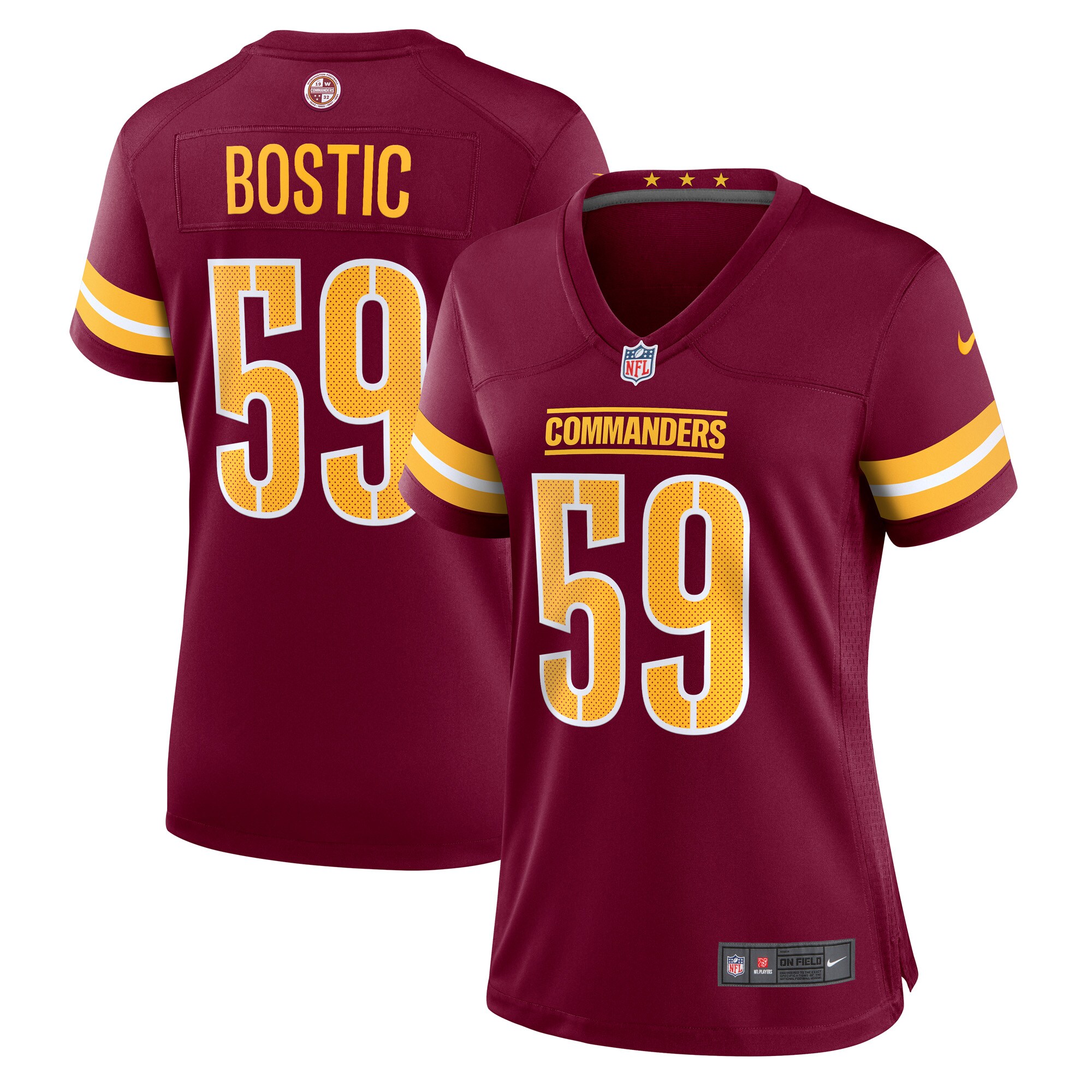 Jon Bostic Washington Commanders Nike Women's Game Player Jersey - Burgundy - vstockx