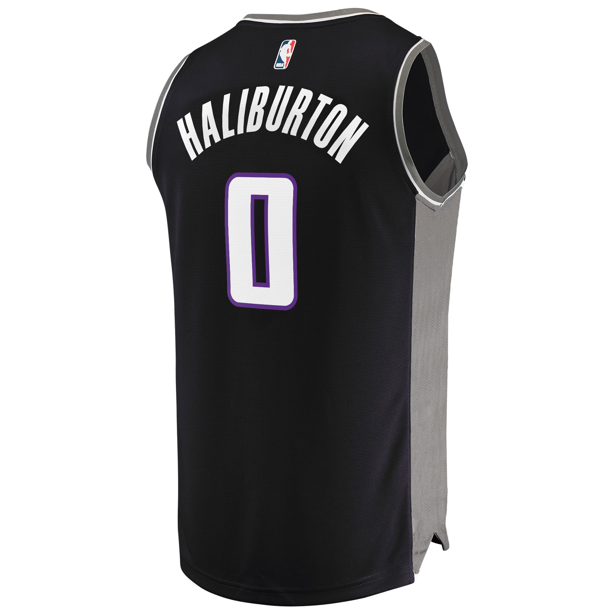 Tyrese Haliburton Sacramento Kings Fanatics Branded Youth Fast Break Replica Player Jersey - Icon Edition - Black - vstockx