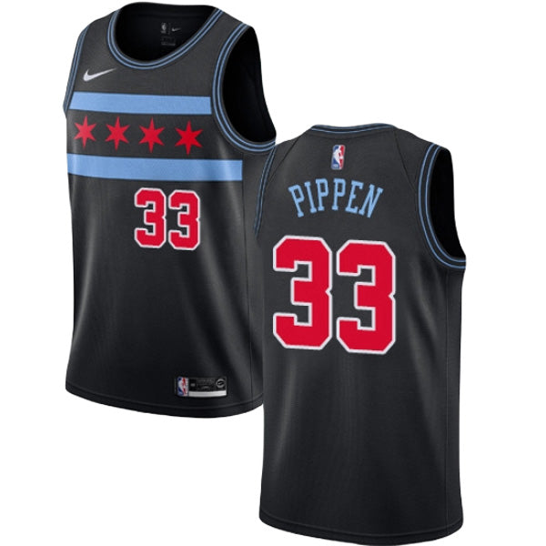 Men's Chicago Bulls Scottie Pippen City Edition Jersey - Black - vstockx