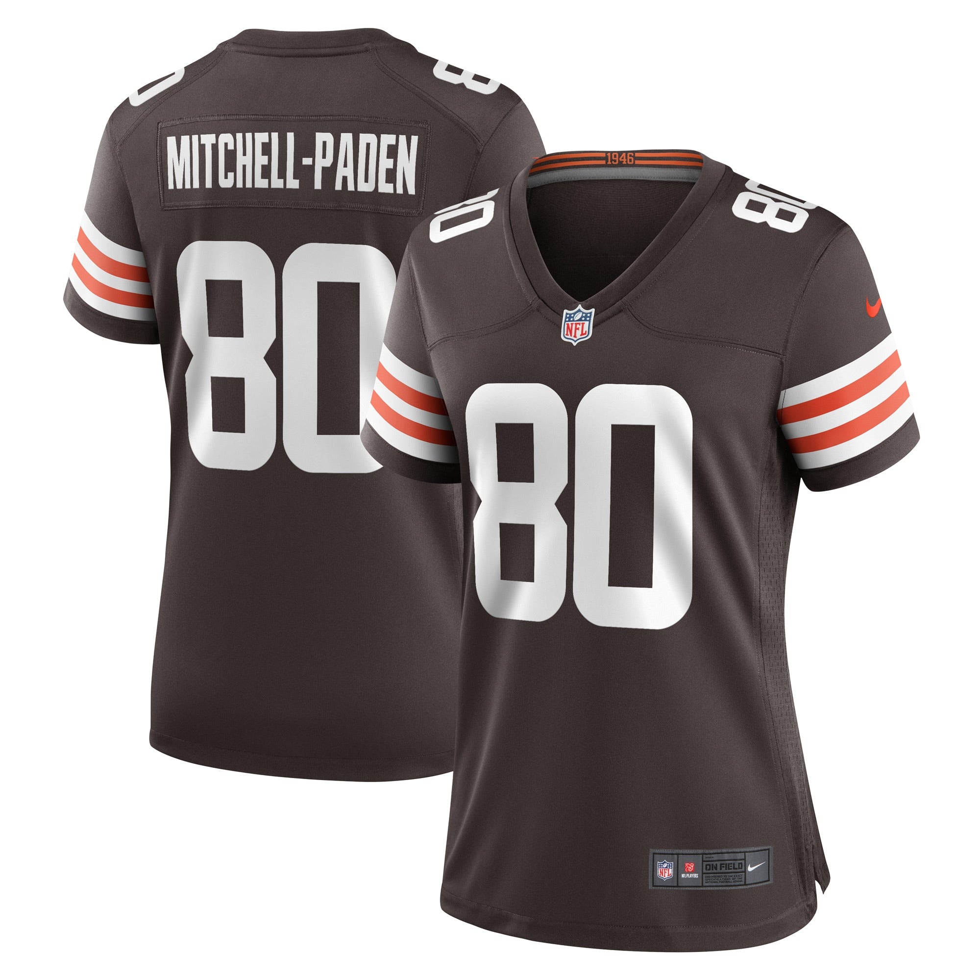 Women's Nike Zaire Mitchell-Paden Brown Cleveland Browns Game Player Jersey - vstockx