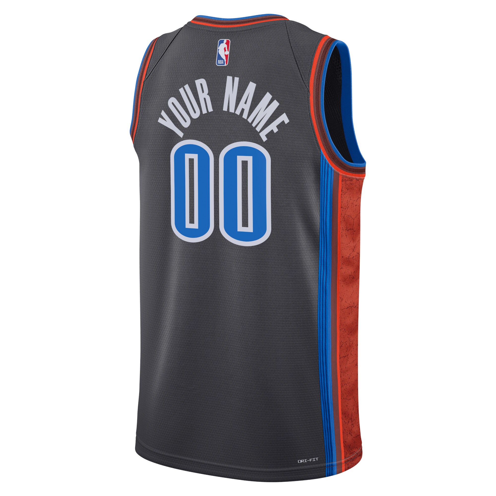 Oklahoma City Thunder Nike Unisex 2022/23 Swingman Custom Jersey - City Edition - Black - vstockx