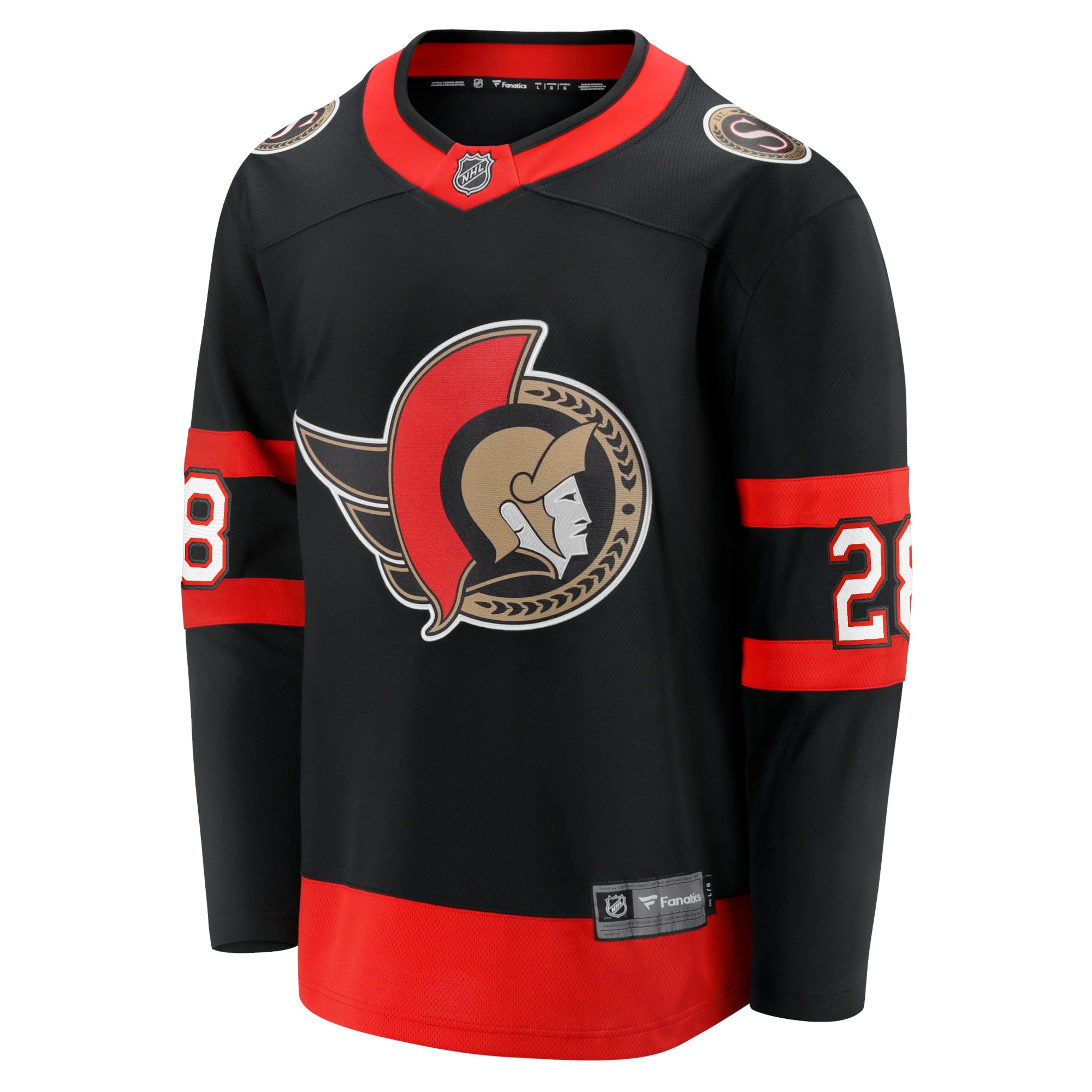 Claude Giroux Ottawa Senators Fanatics Branded Home Premier Breakaway Player Jersey - Black - vstockx