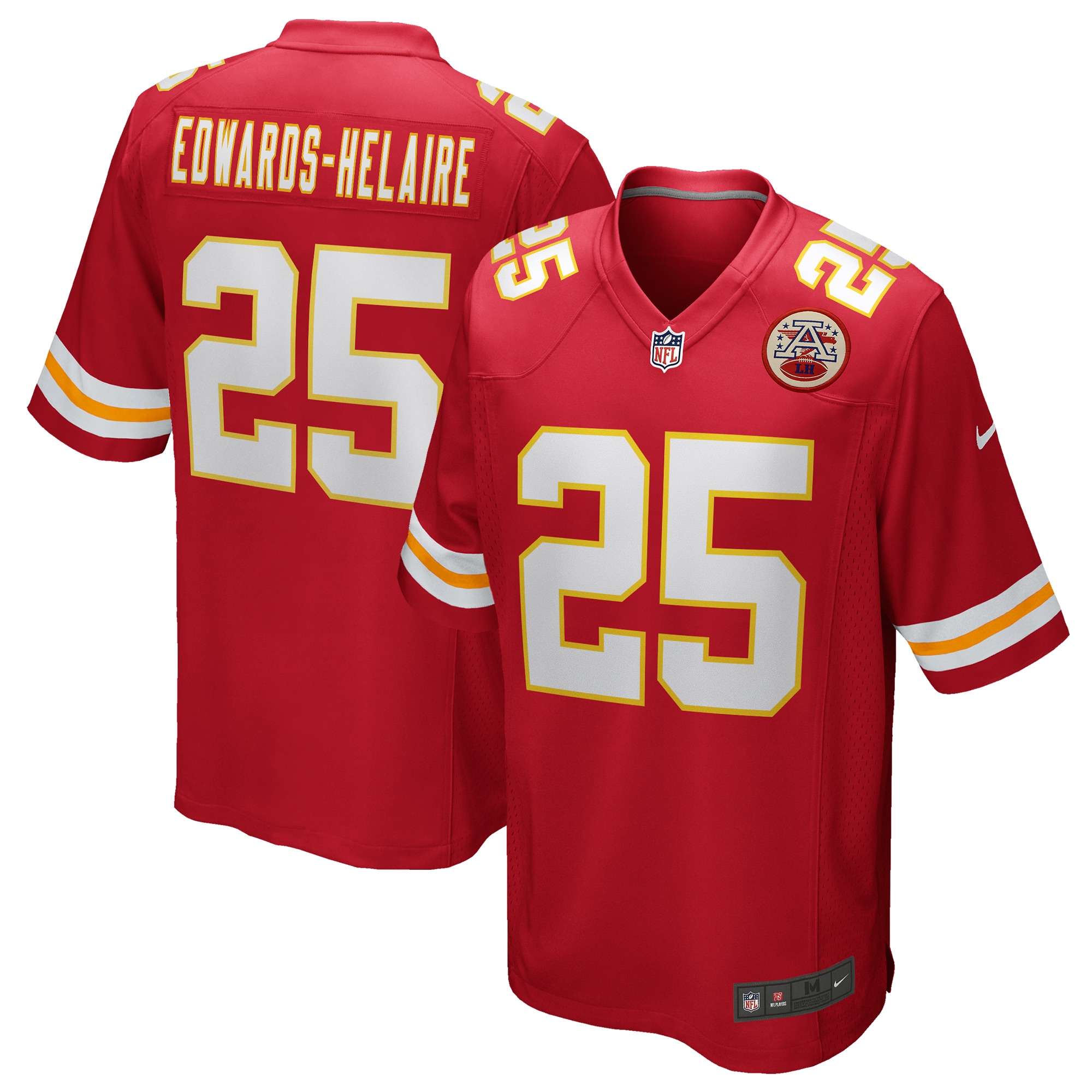 Clyde Edwards-Helaire Kansas City Chiefs Nike Game Jersey - Red - vstockx
