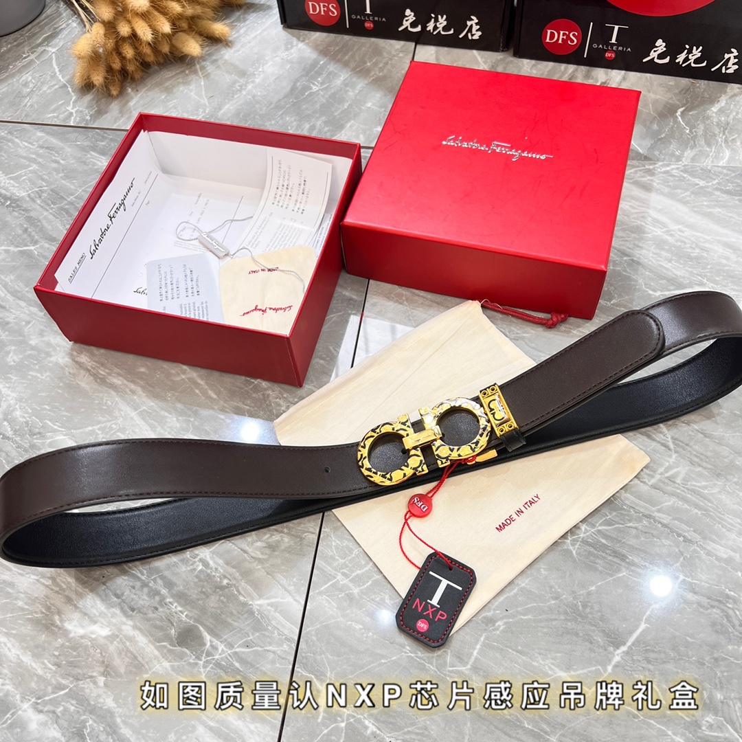 Streetwear Belt Ferragamo 319814 size:3.5cm - vstockx