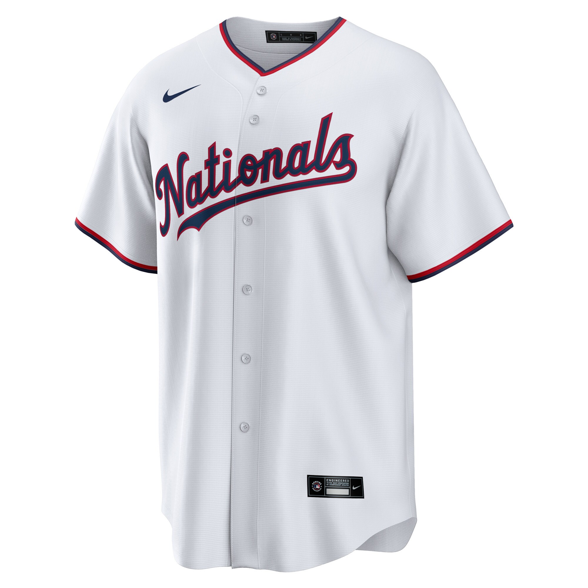 Washington Nationals Nike Youth Replica Custom Jersey - White - vstockx