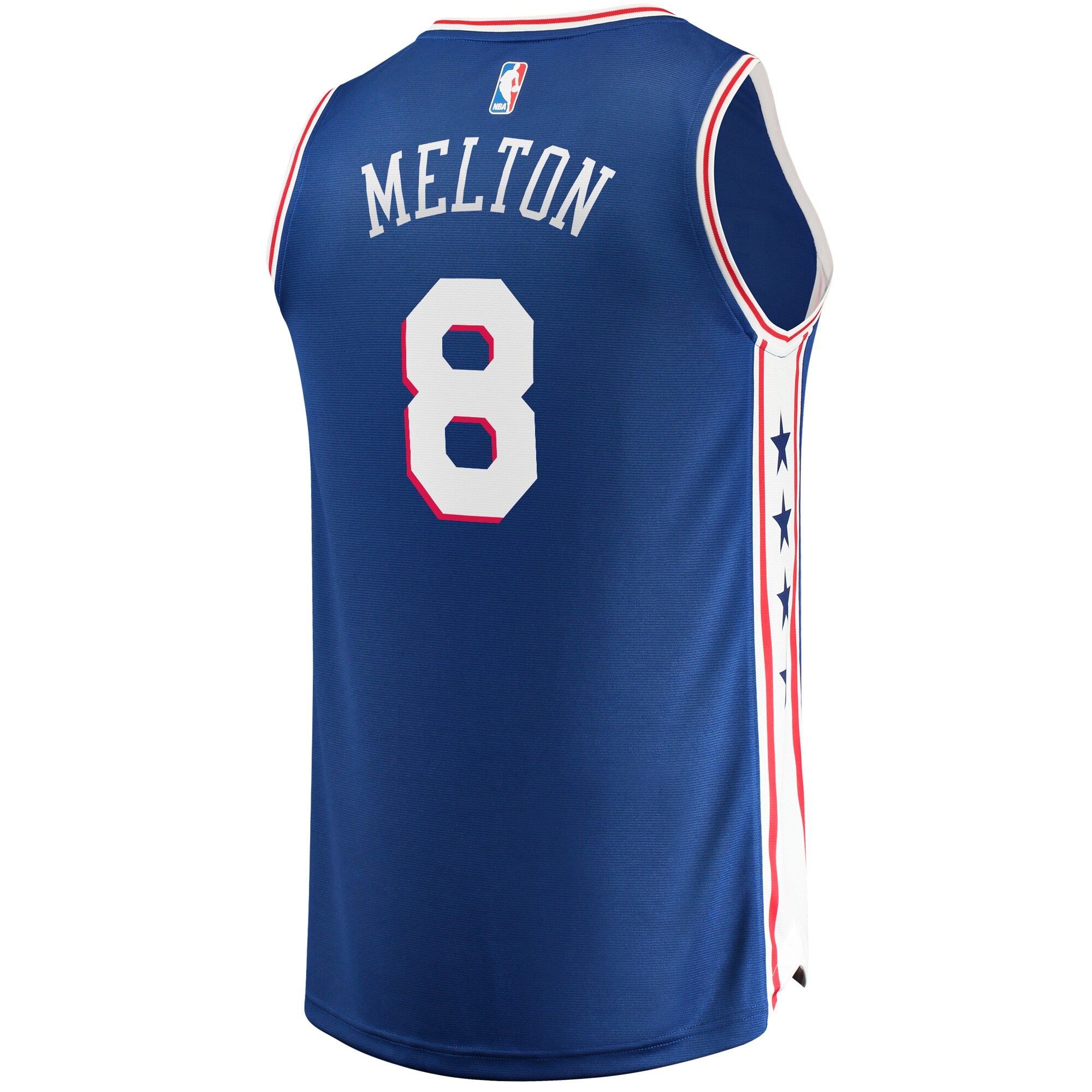 De'Anthony Melton Philadelphia 76ers Fanatics Branded Fast Break Replica Jersey - Icon Edition - Royal - vstockx