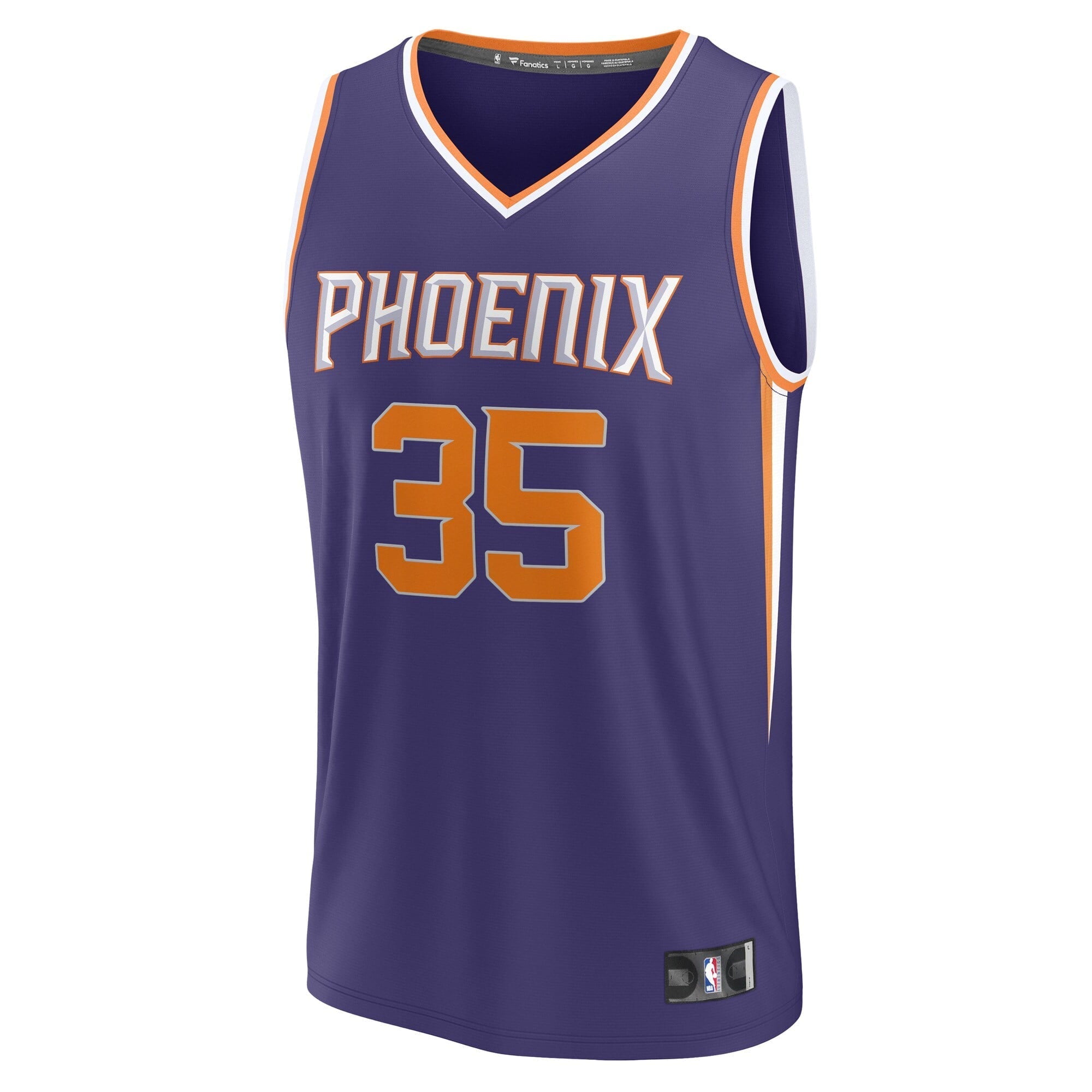 Men's Fanatics Branded Kevin Durant Purple Phoenix Suns Fastbreak Jersey - Icon Edition - vstockx