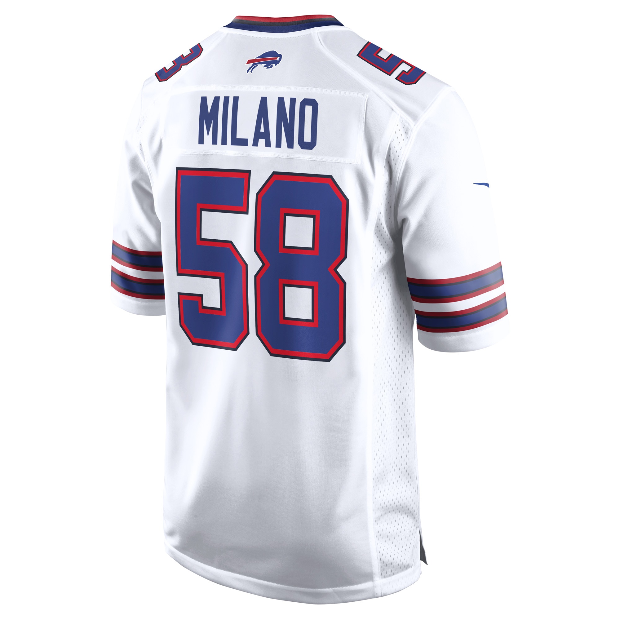 Matt Milano Buffalo Bills Nike Away Game Player Jersey - White - vstockx