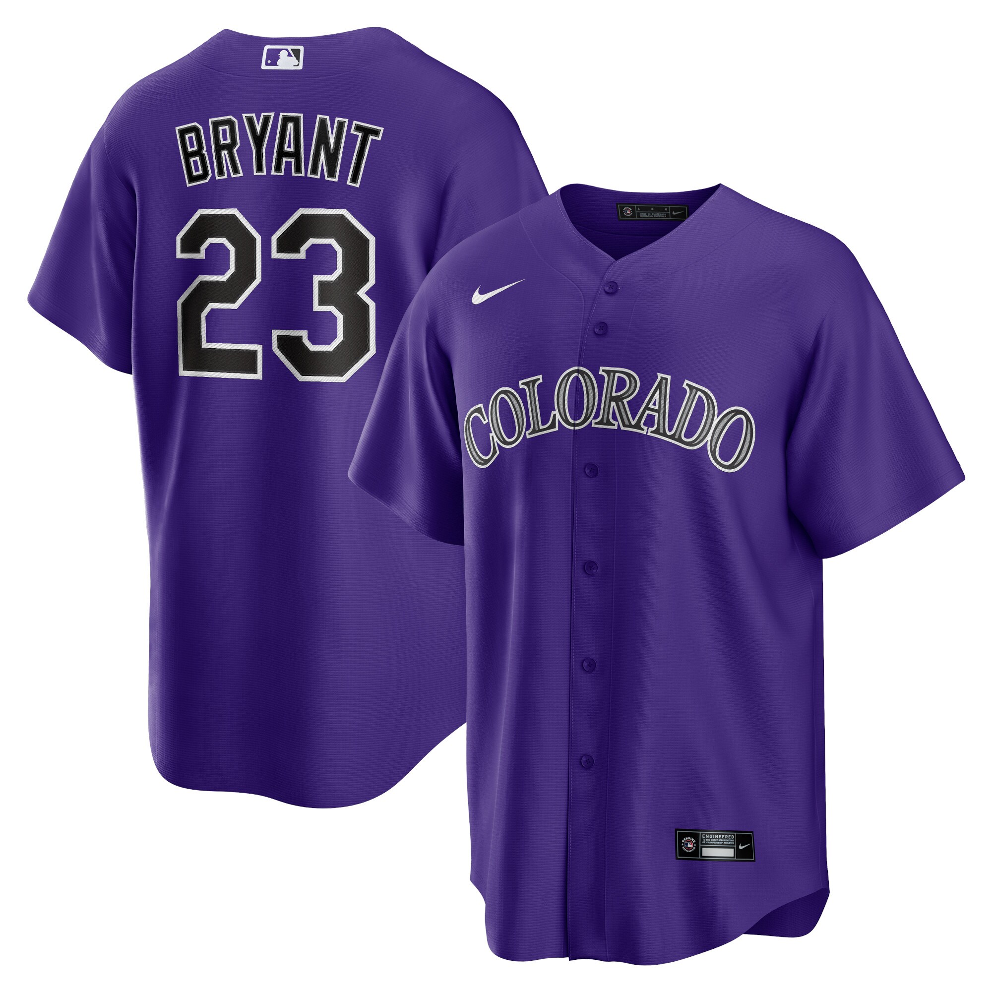 Kris Bryant Colorado Rockies Nike Alternate Replica Player Jersey - Purple - vstockx