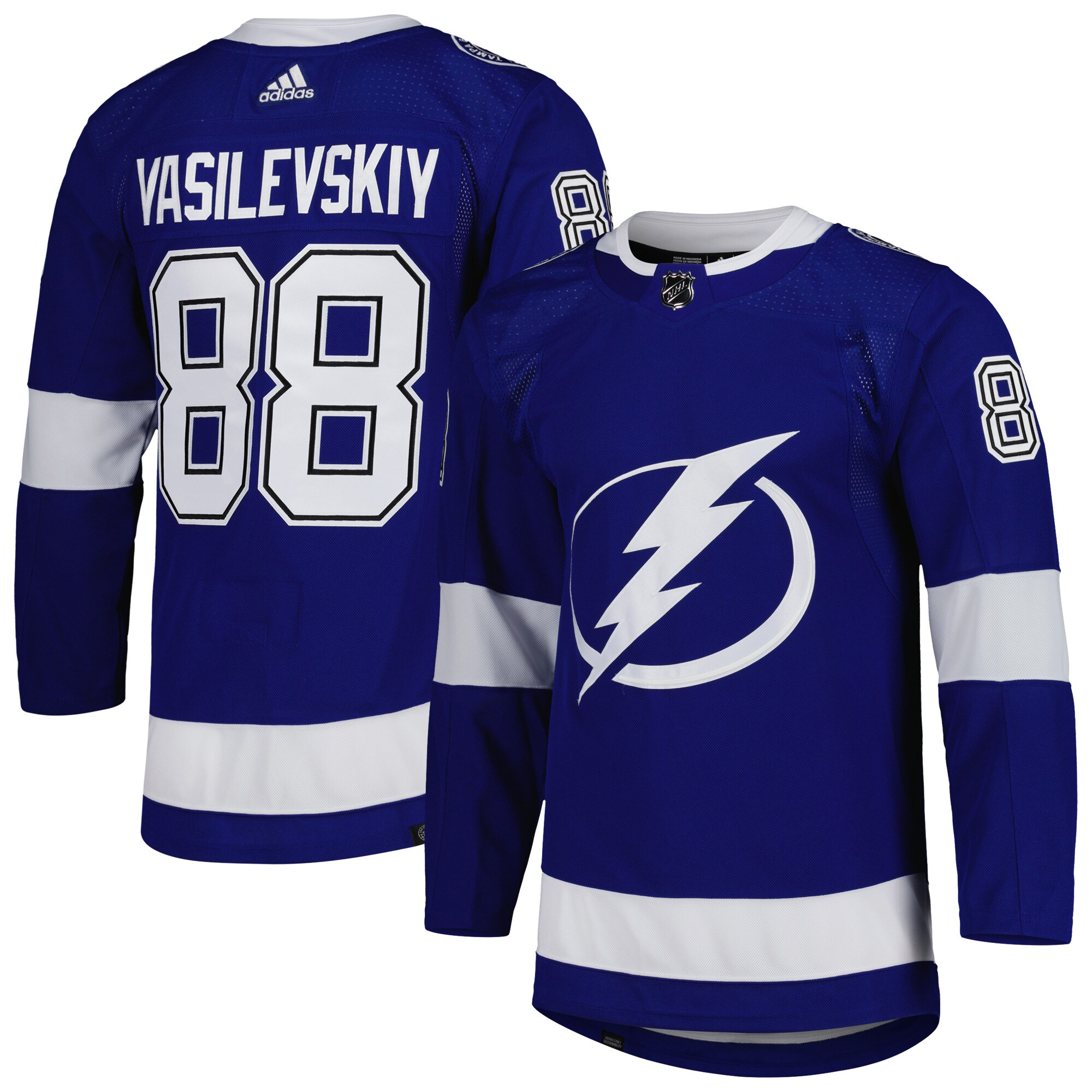 Andrei Vasilevskiy Tampa Bay Lightning adidas Primegreen Authentic Pro Player Jersey - Blue - vstockx