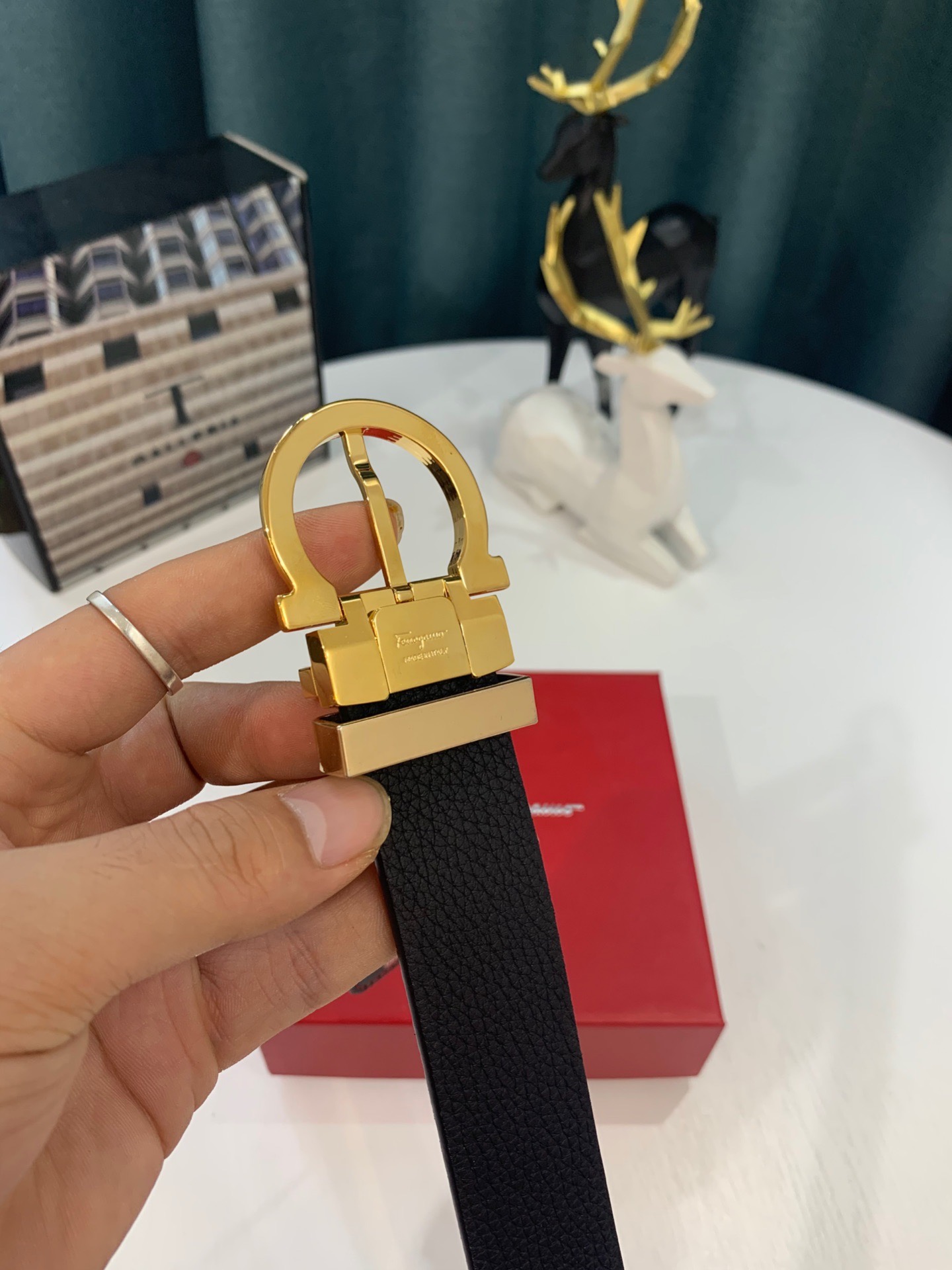 Streetwear Belt Ferragamo 319204 size:3.5cm - vstockx
