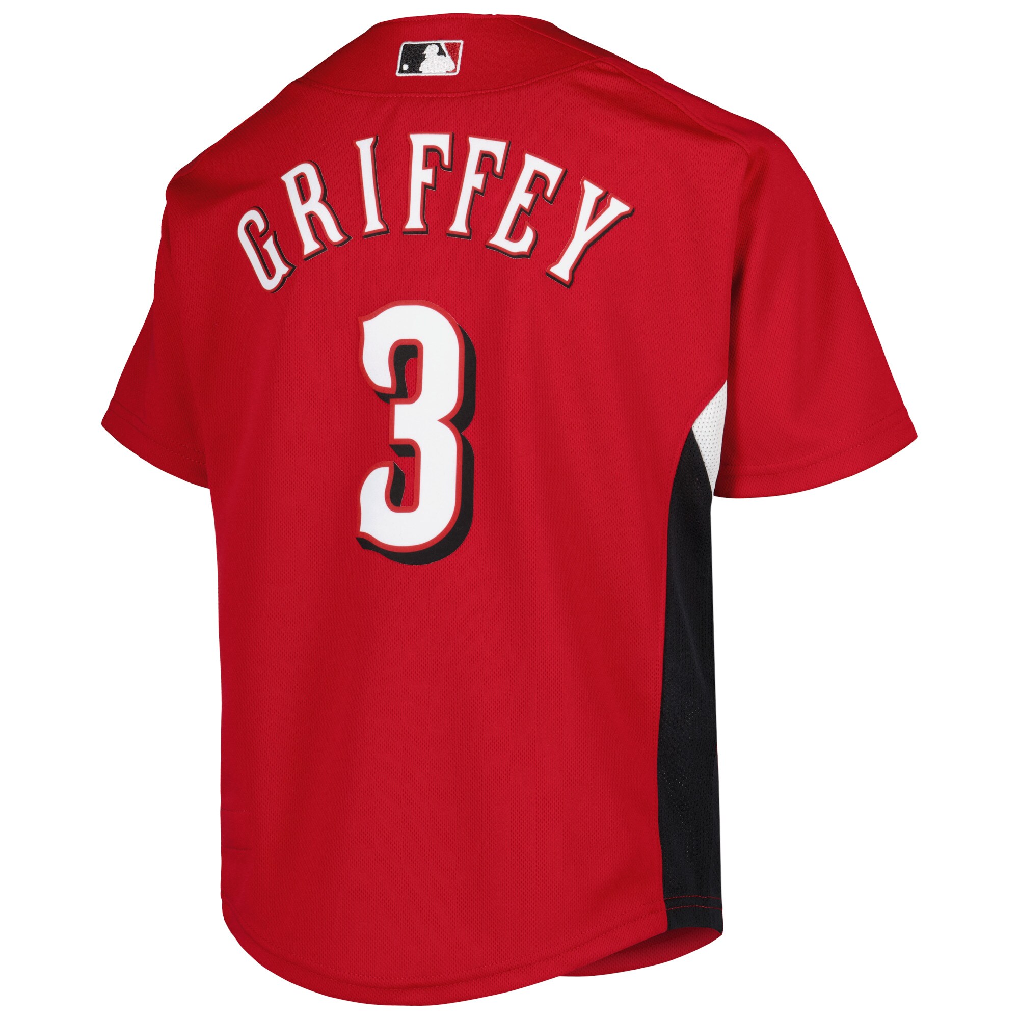 Ken Griffey Jr. Cincinnati Reds Mitchell & Ness Youth Cooperstown Collection Batting Practice Jersey - Red - vstockx