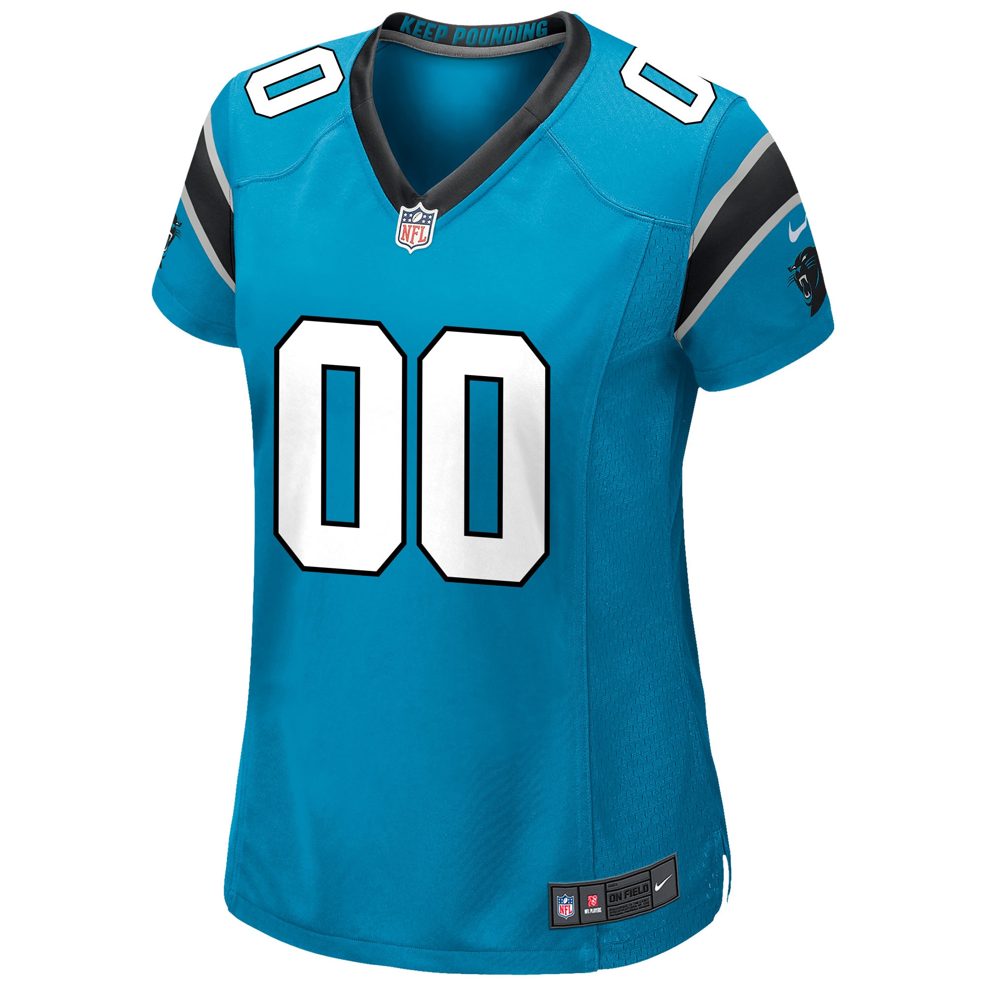 Carolina Panthers Nike Women's Alternate Custom Game Jersey - Blue - vstockx